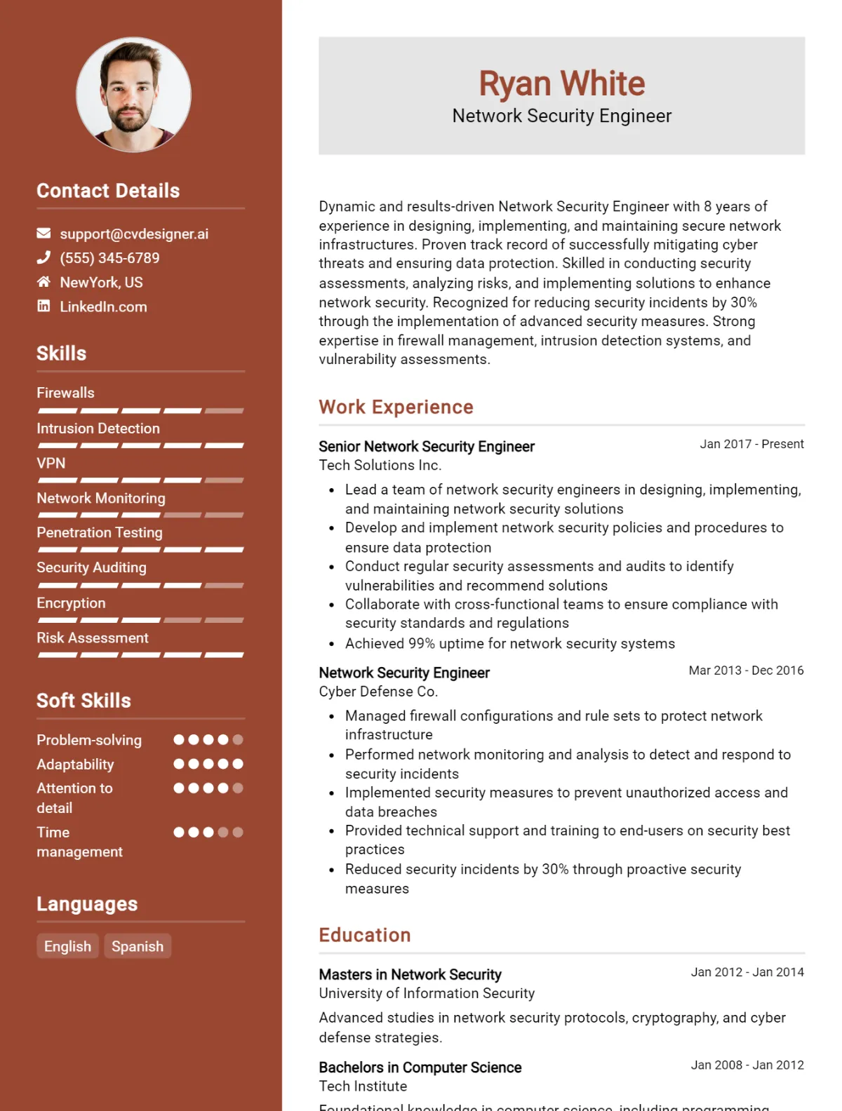 13 Network Security Engineer CV Examples And Templates For 2026 Preview