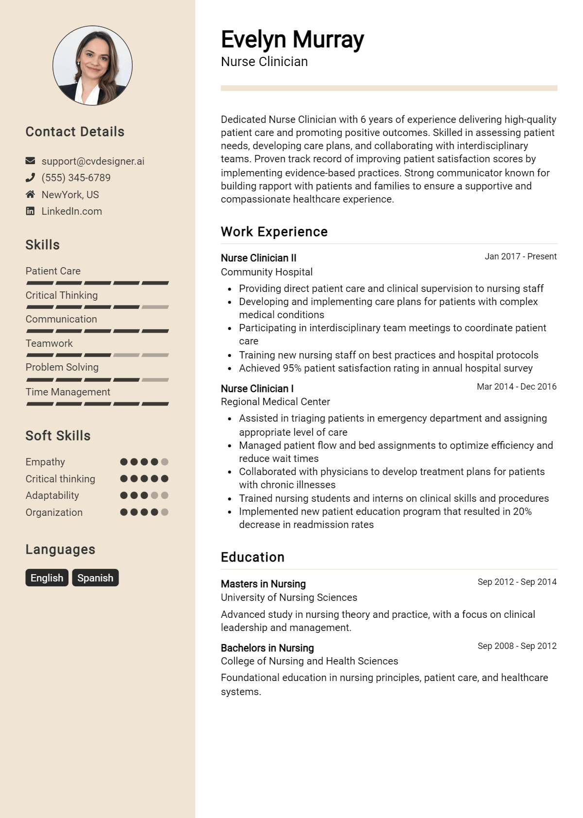 Nurse Clinician Resume Example for 2026: Ultimate Guide Preview