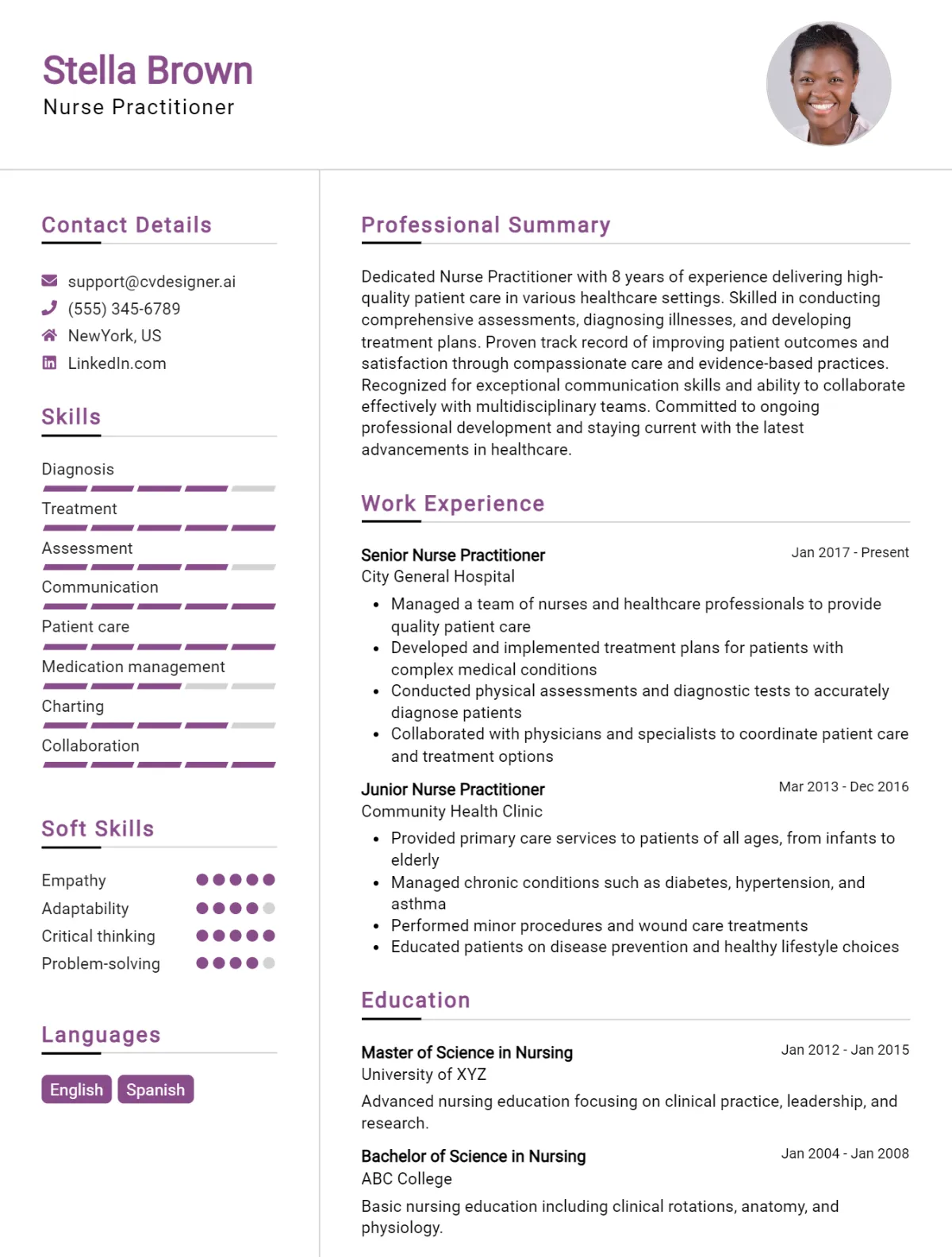 21 Nurse Practitioner CV Examples For 2026: Best Writing Guide Preview