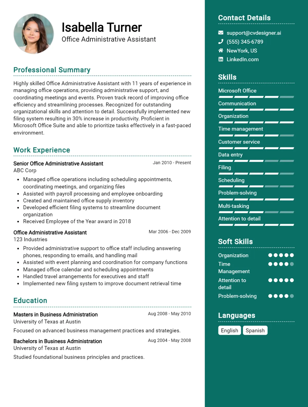 15 Office Administrative Assistant CV Examples And Templates For 2026 Preview