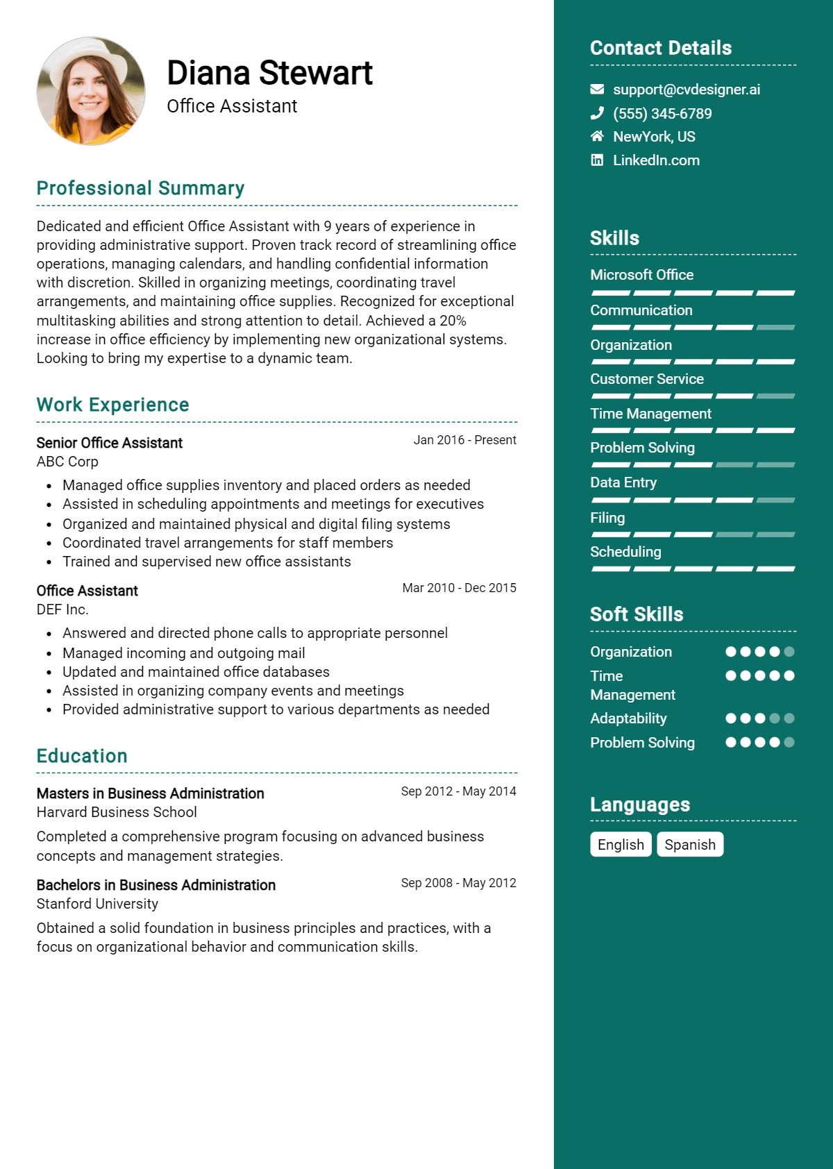14 Office Assistant Resume Examples for 2026: How to Create a Professional CV Preview