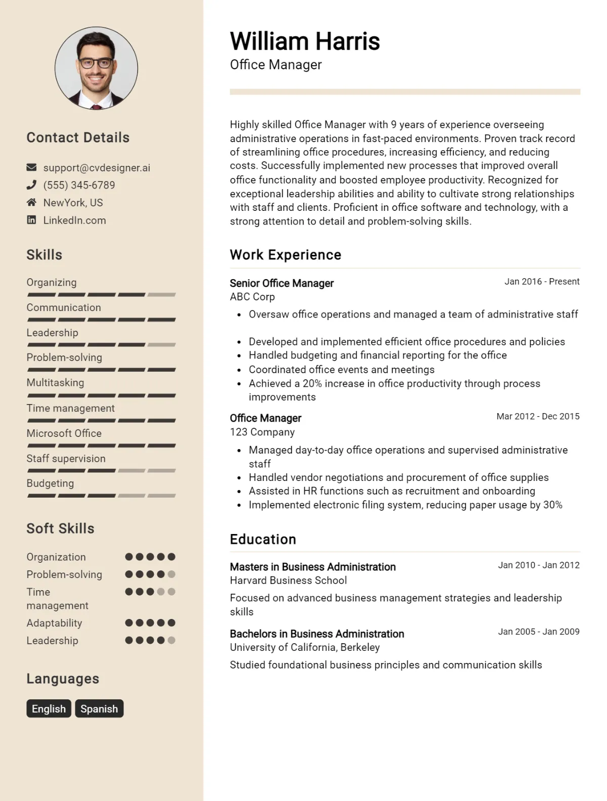 14 Office Manager CV Examples And Templates For 2026 Preview