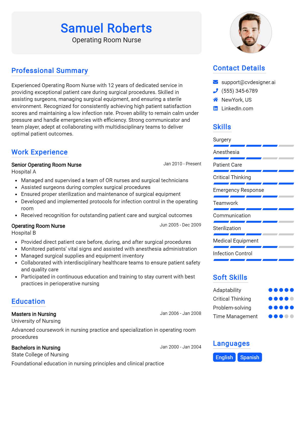 26 Operating Room Nurse Resume Examples for 2026: Tips to Stand Out Preview