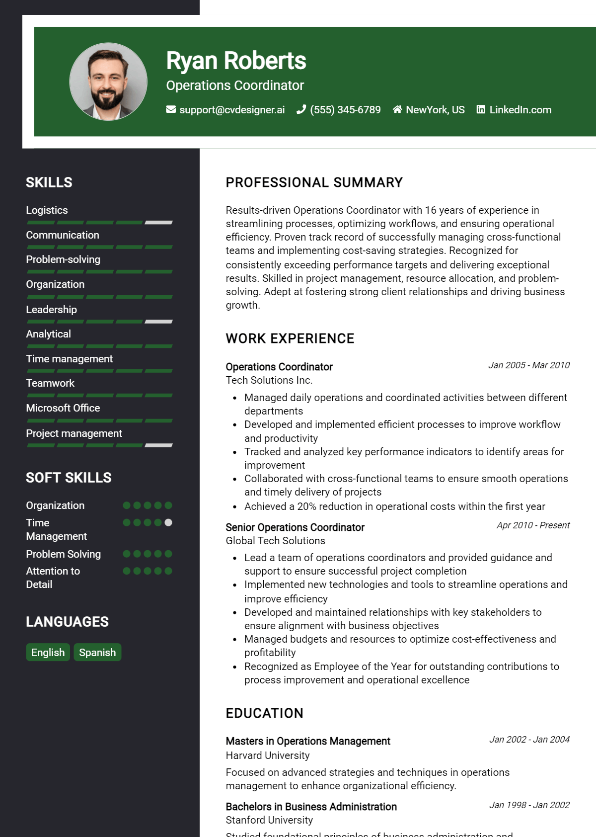 16 Operations Coordinator Resume Examples for 2026: Effective CV Writing Tips Preview