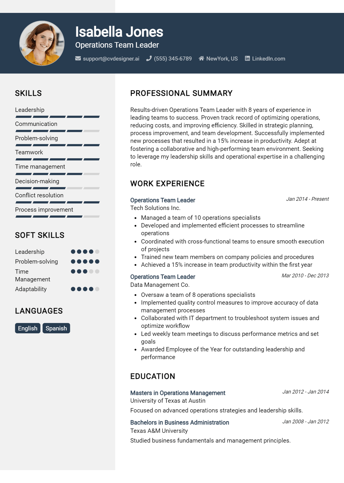 10 Operations Team Leader Resume Examples for 2026: Top Templates Preview