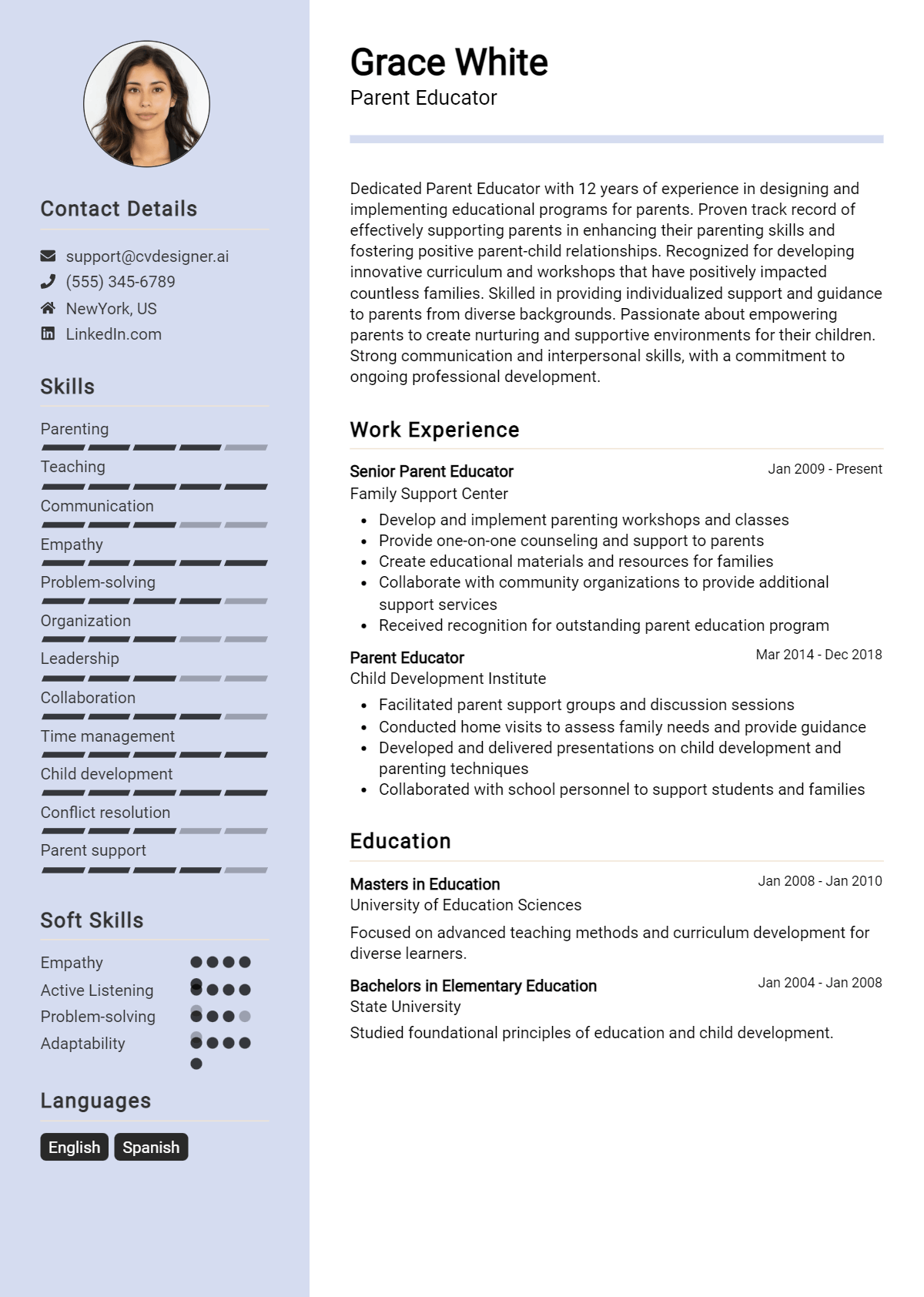 Parent Educator Resume Example for 2026: Best Formatting Tips Preview