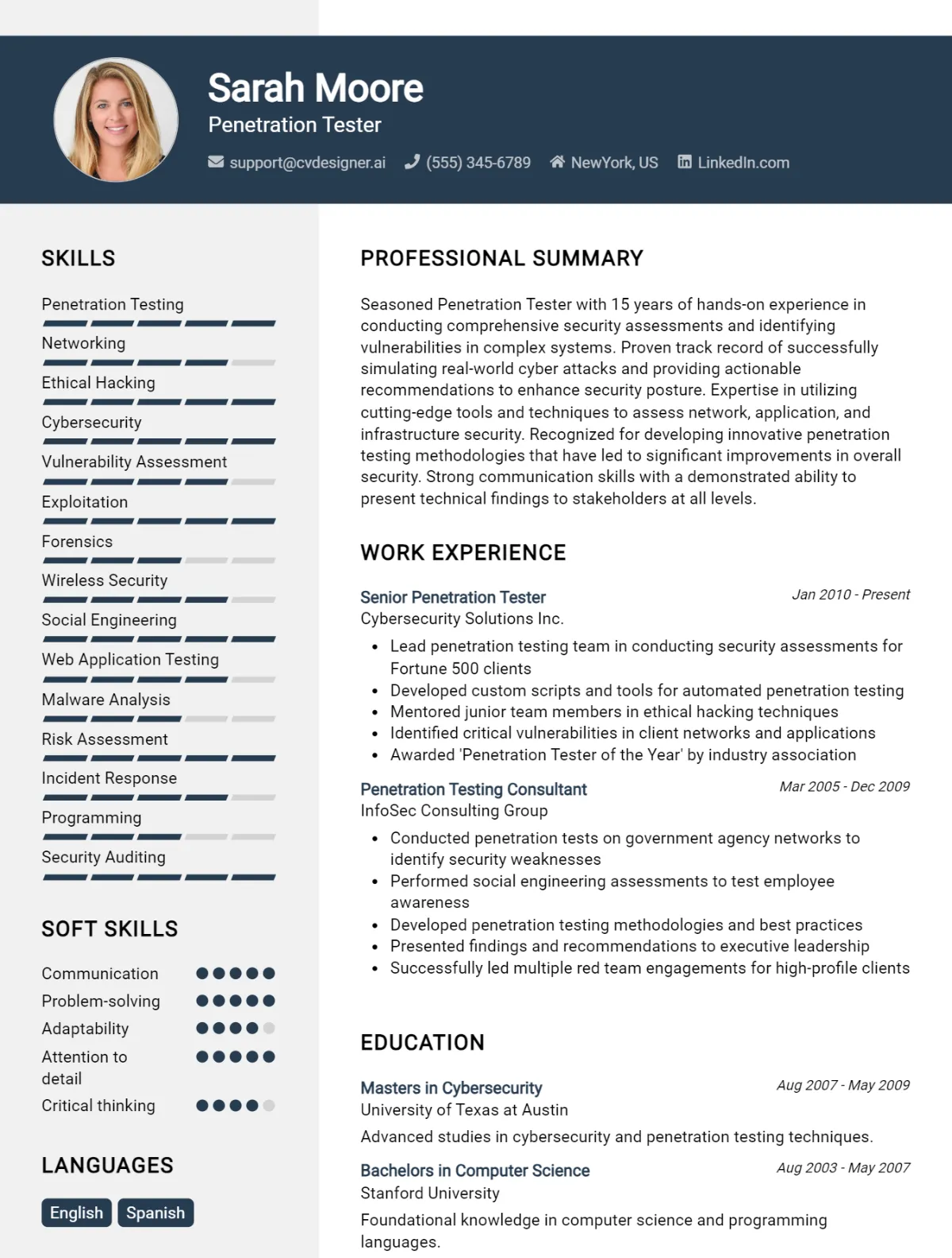 Penetration Tester CV Example For 2026: Best Formatting Tips Preview