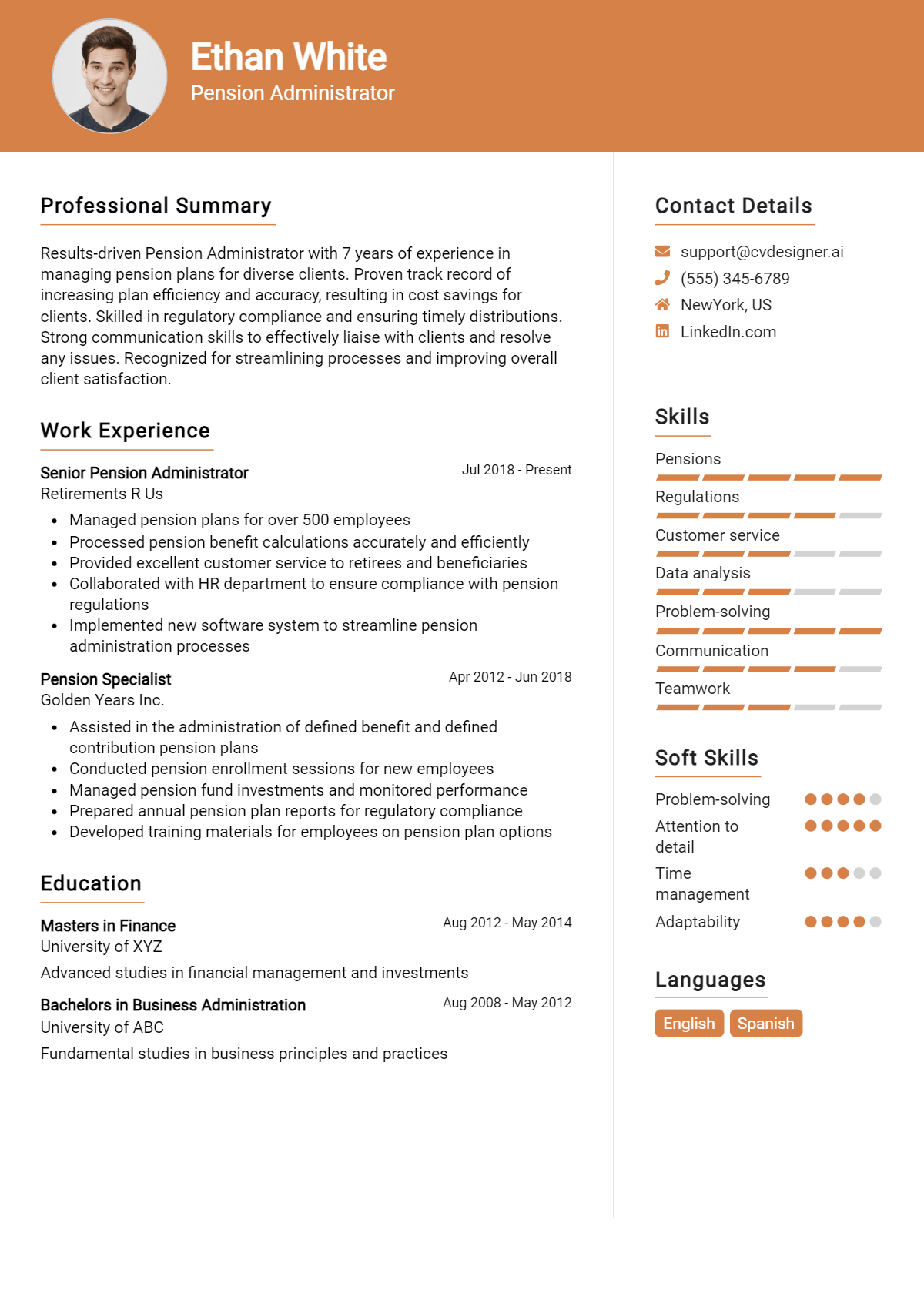 Pension Administrator Resume Example for 2026: Proven Tips & Templates Preview