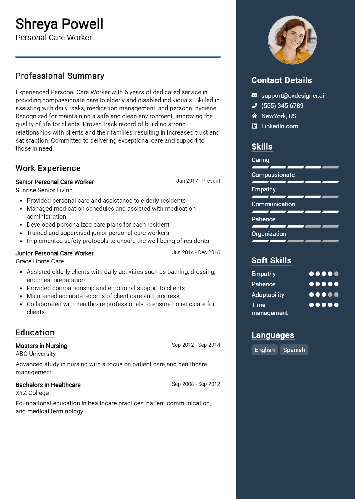 Personal Care Worker Resume Example for 2026: Proven Tips & Templates Preview