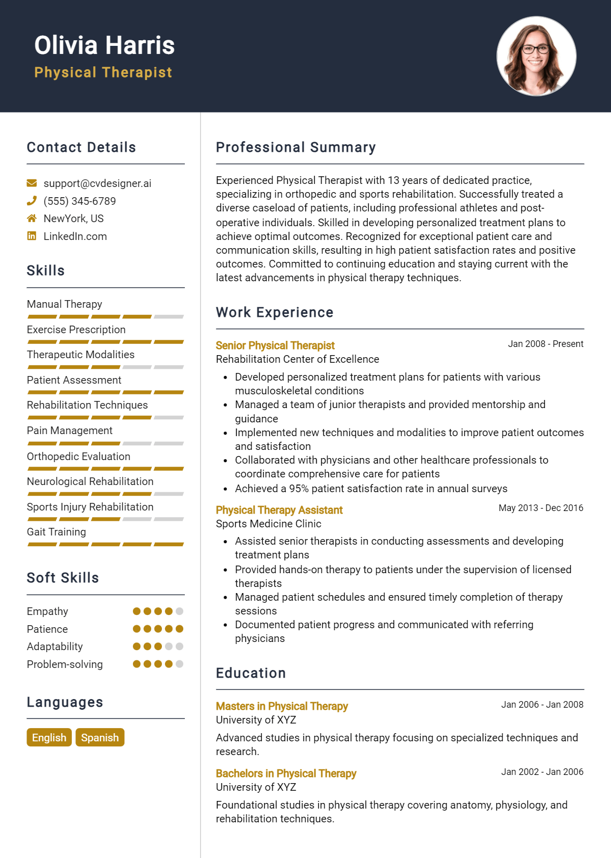 Physical Therapist Resume Example for 2026: Best Writing Guide Preview