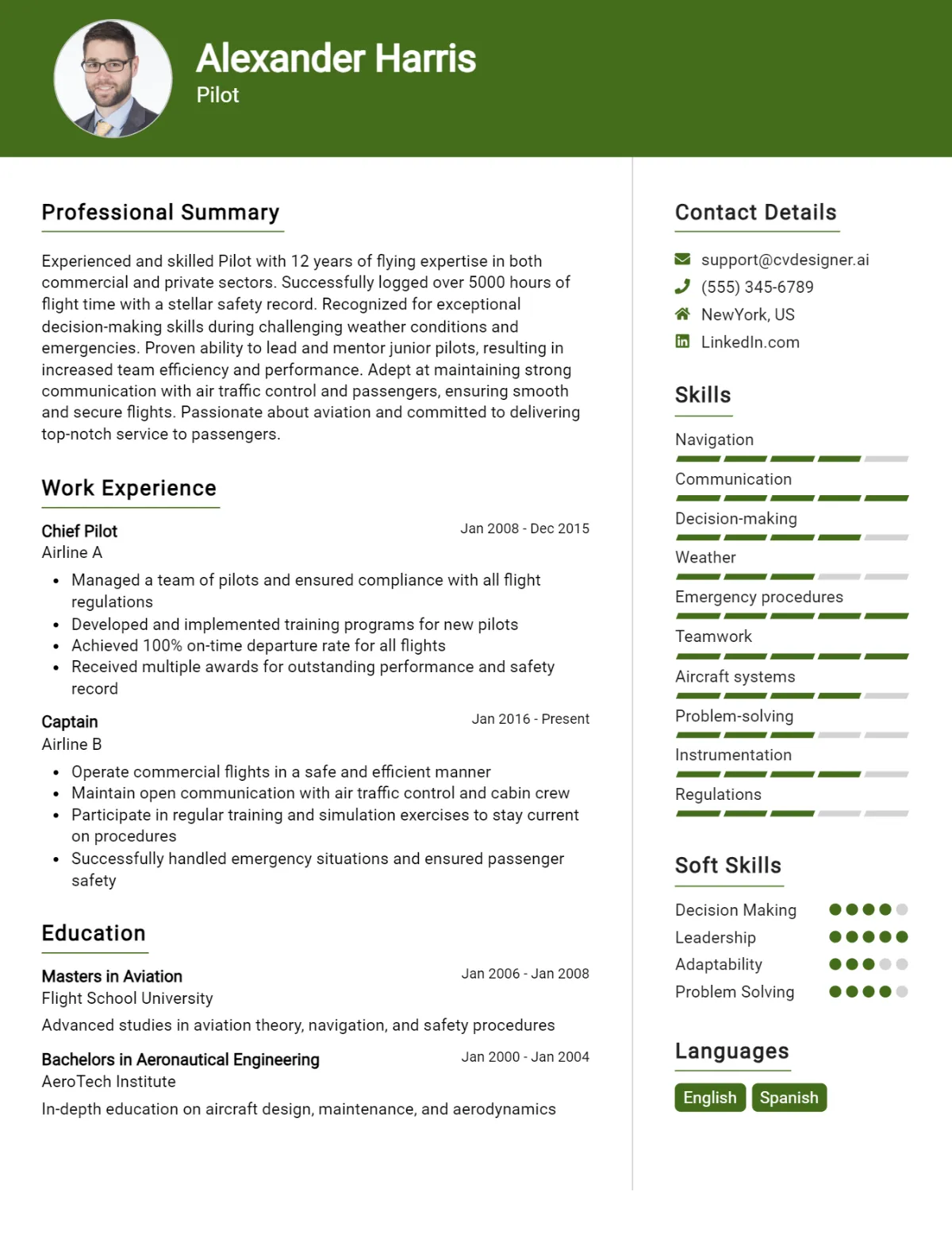 Pilot CV Example For 2026: Proven Tips & Templates Preview