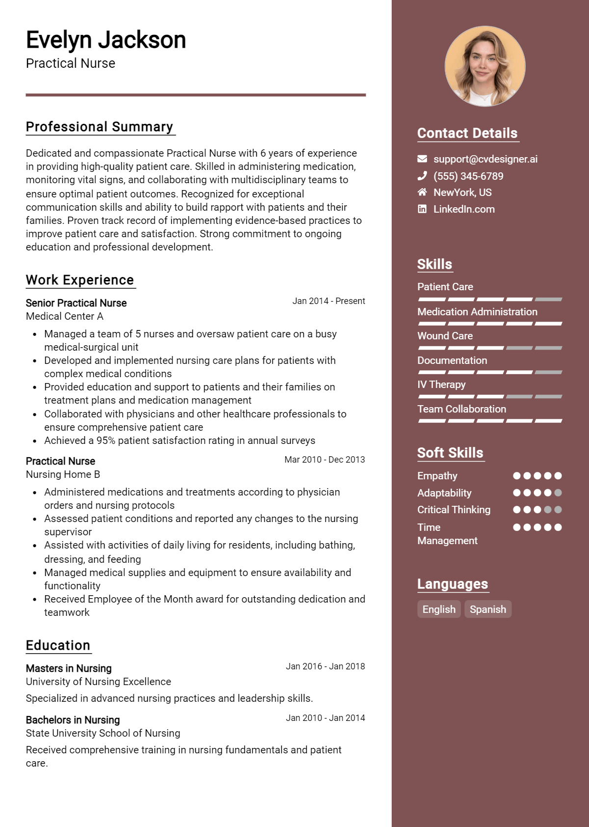 26 Practical Nurse Resumes Example for 2026: Examples & Free Templates Preview