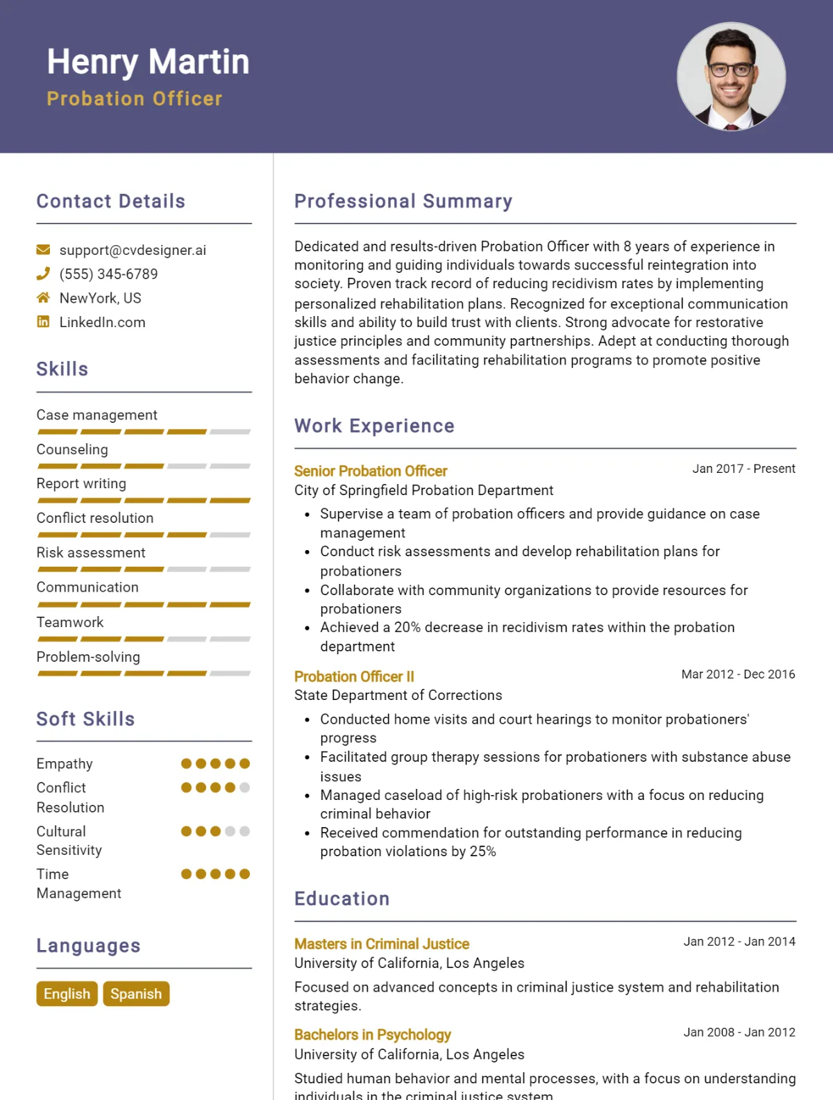 Probation Officer CV Example For 2026: Tips to Stand Out Preview