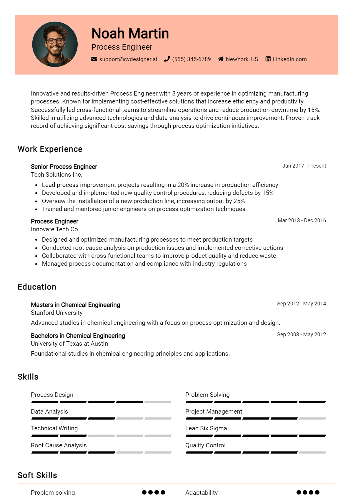 Process Engineer Resume Example for 2026: Tips & Templates Preview