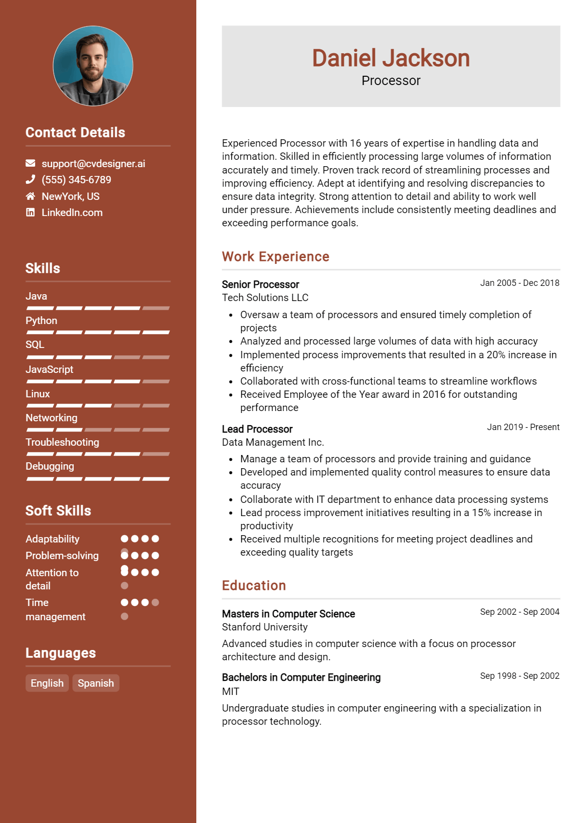 Processor Resume Example for 2026: Tips to Stand Out Preview