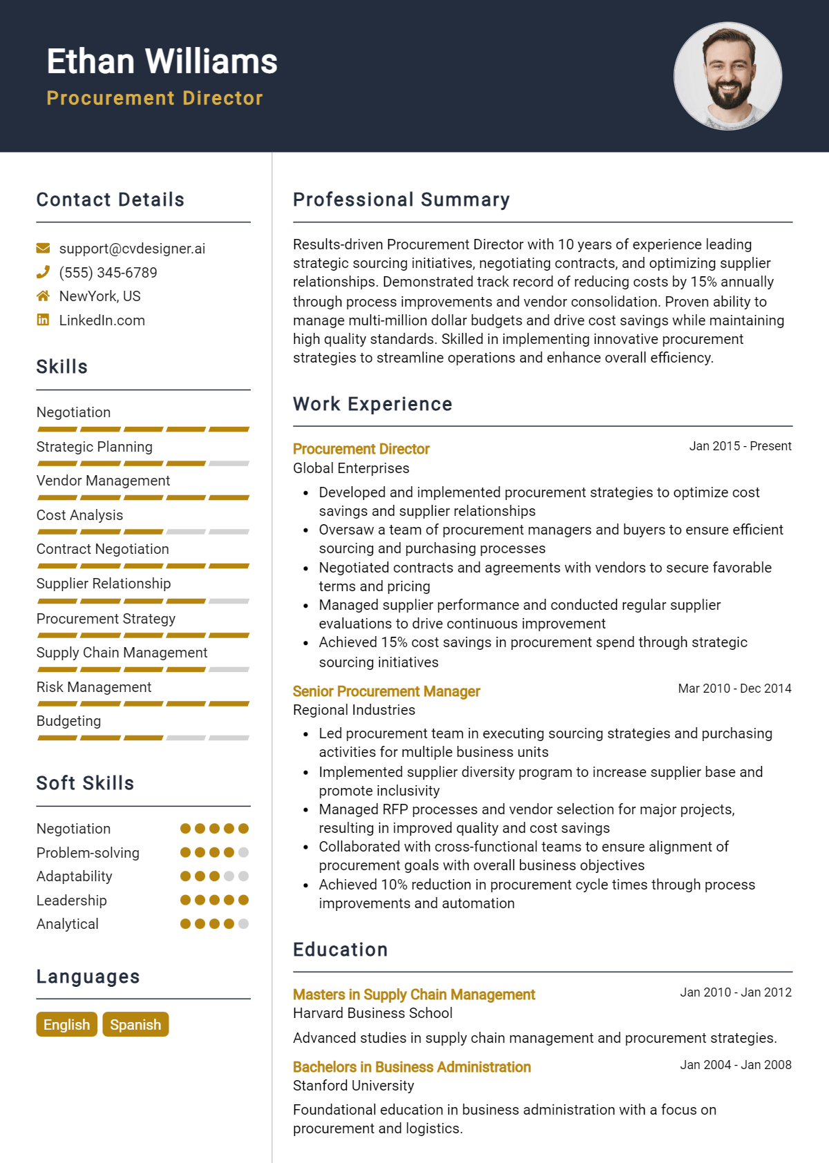 28 Procurement Director Resume Examples for 2026: Best Tips Preview