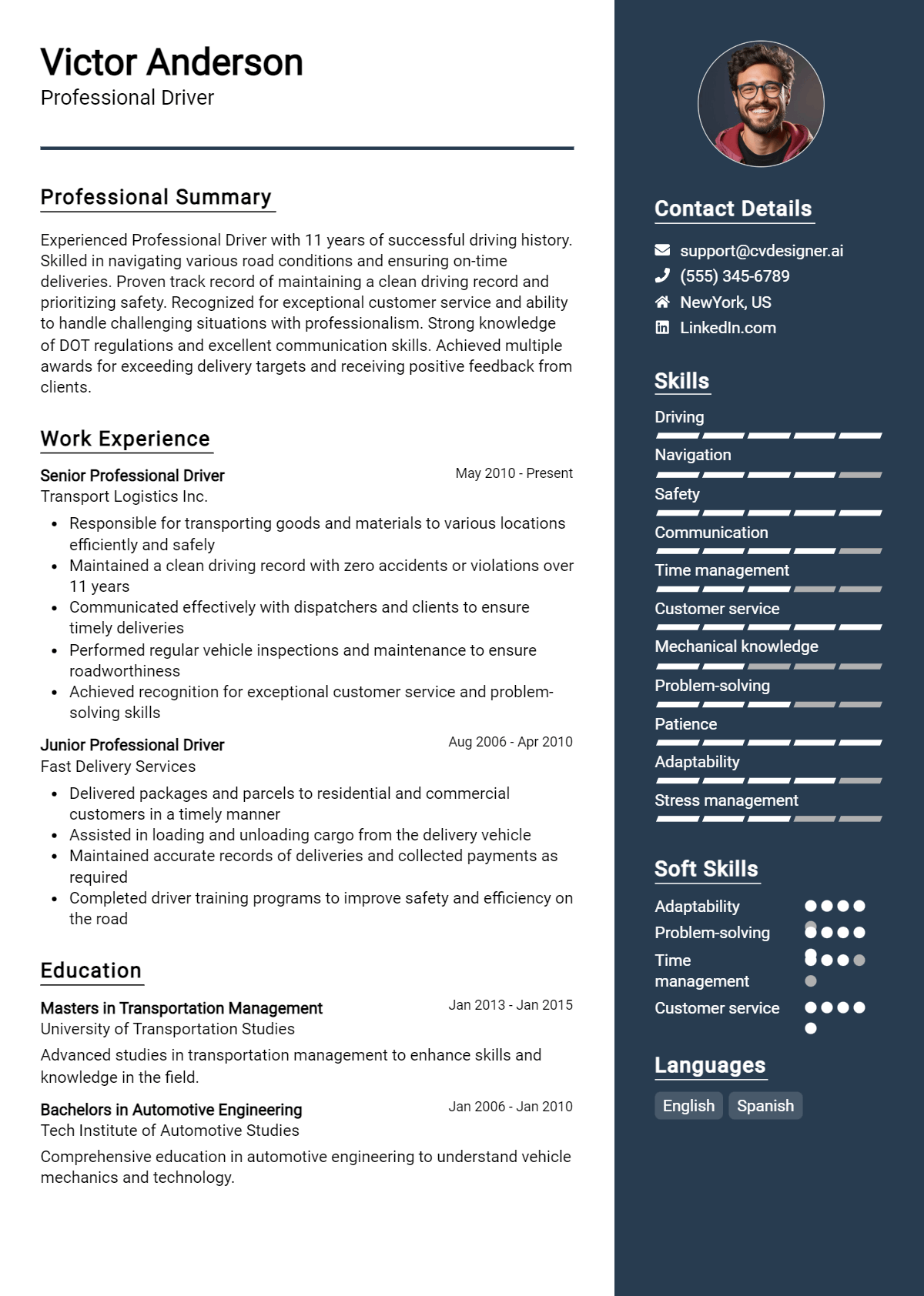 16 Professional Driver Resume Examples for 2026: Best Formatting Tips Preview