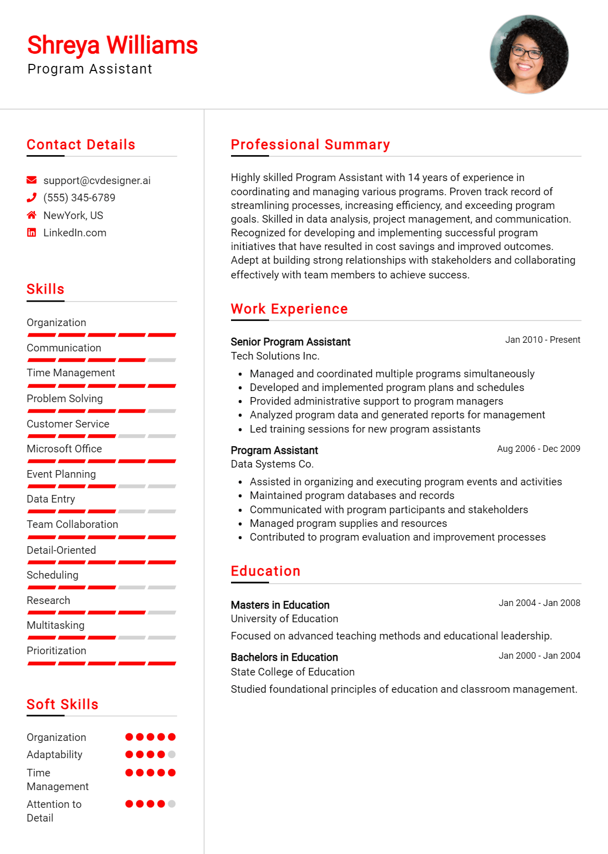 Program Assistant Resume Example for 2026: Tips to Stand Out Preview