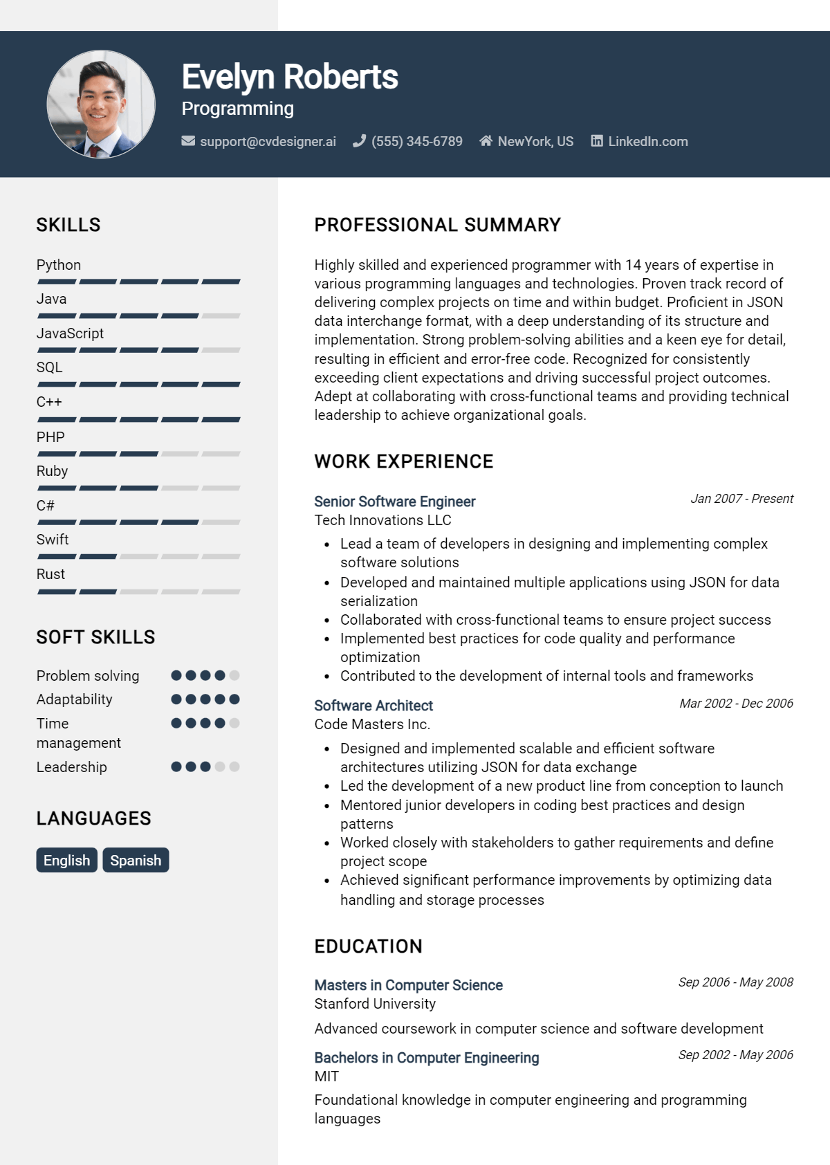 Programming Resume Example for 2026: Effective Tips Preview