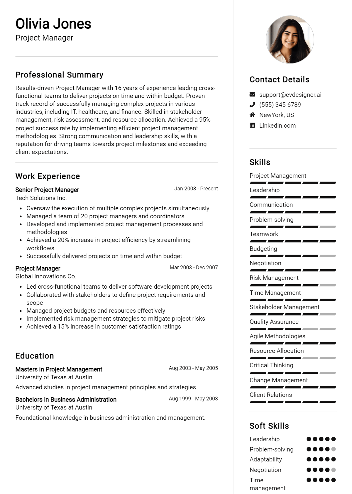 12 Project Manager CV Examples and Free Templates for 2026 Preview