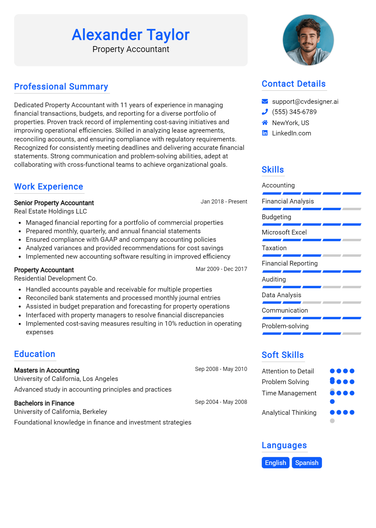 9 Property Accountant Resume Examples for 2026: Proven Tips & Templates Preview