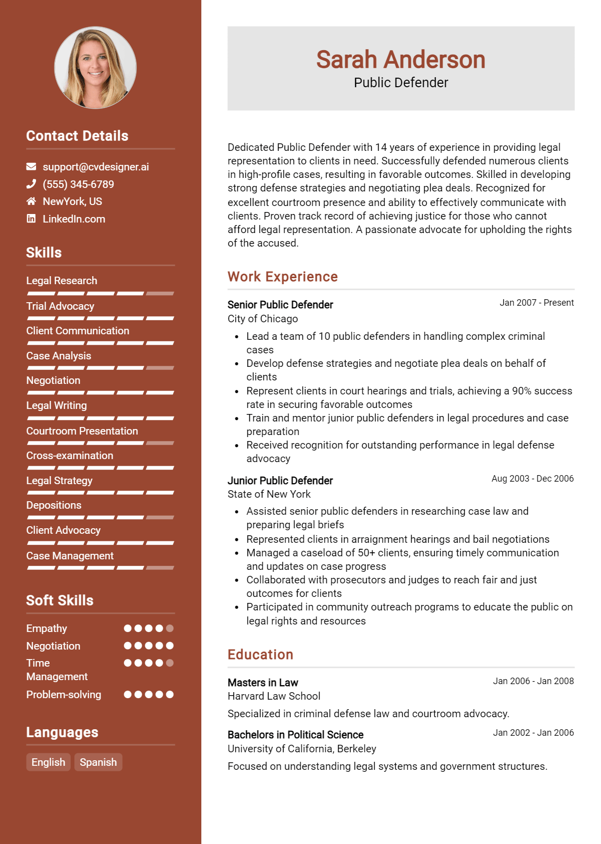 Public Defender Resume Example for 2026: Strategies & Templates Preview