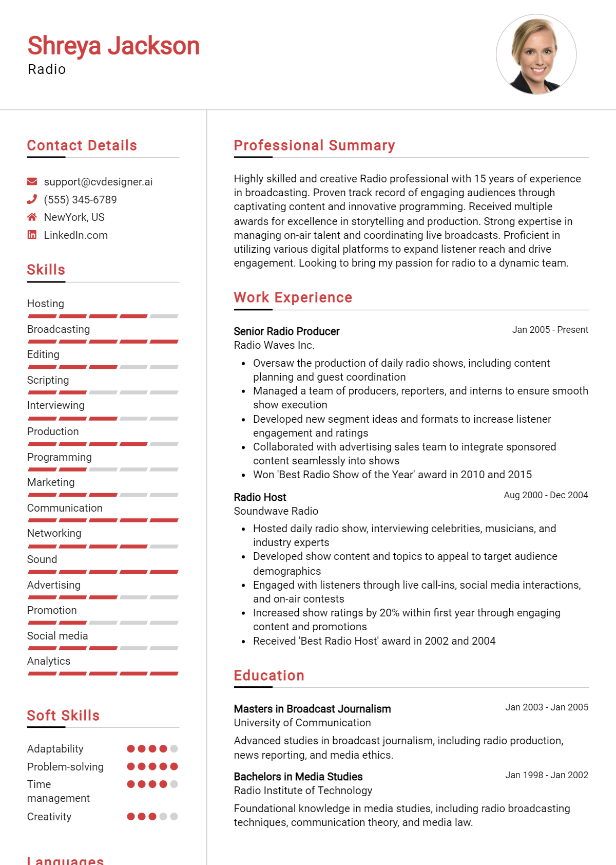 Radio Resume Example for 2026: Best Tips Preview