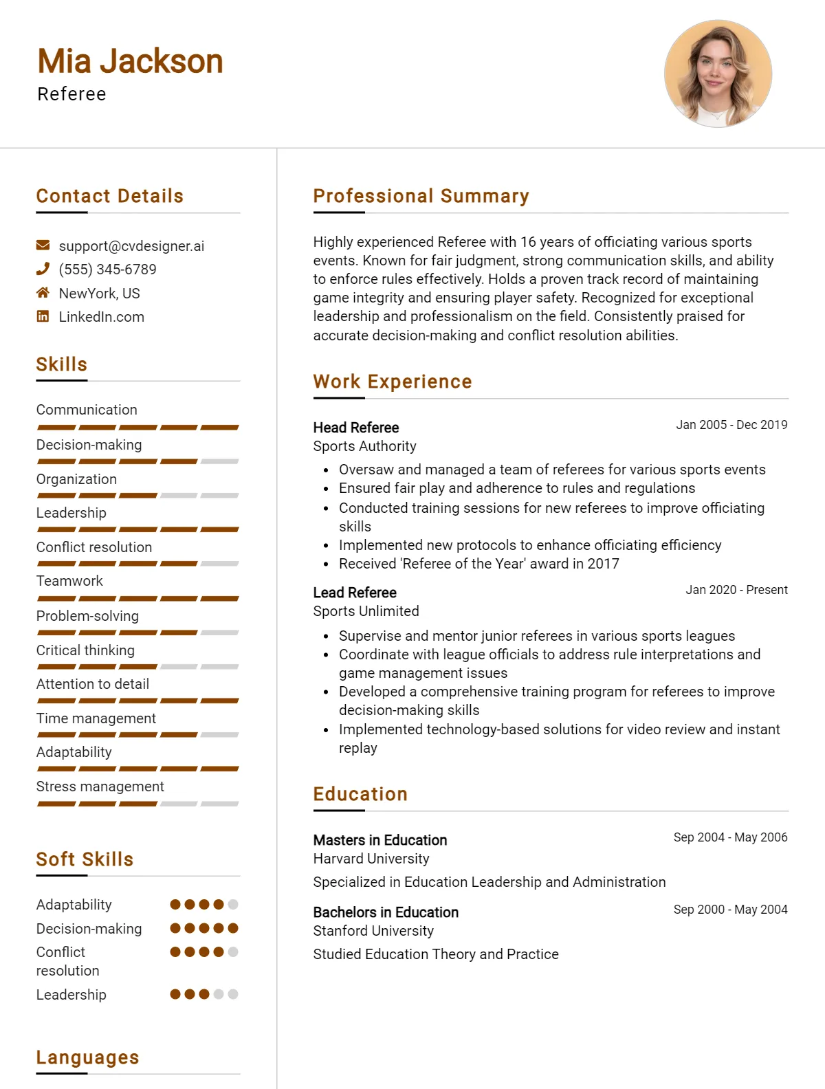 Referee CV Example For 2026: How to Craft a Winning CV Preview