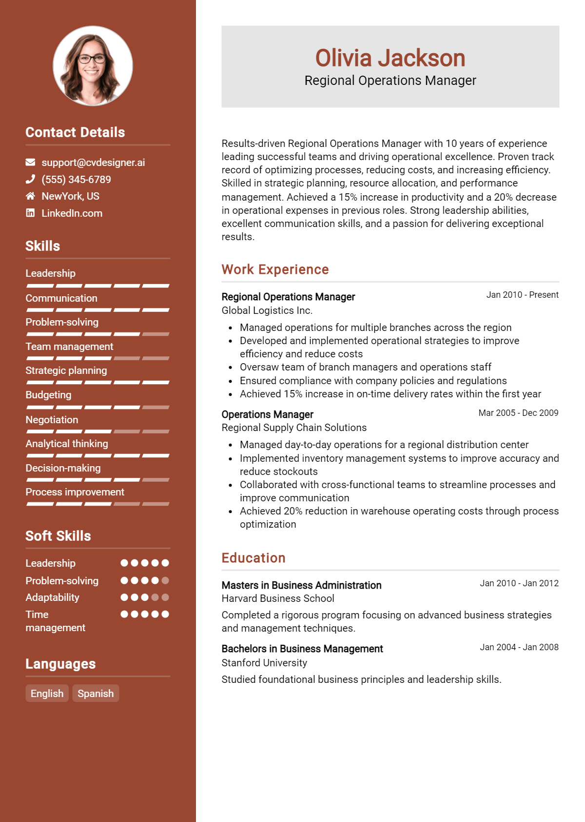 16 Regional Operations Manager Resume Examples for 2026: Top Templates Preview