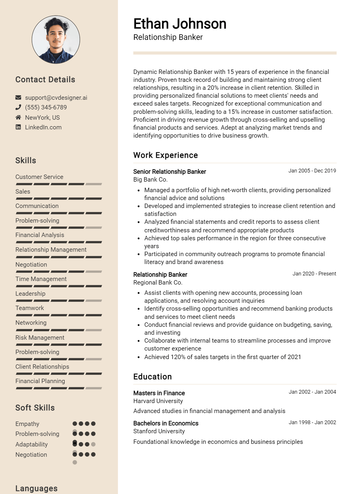 Relationship Banker Resume Example for 2026: Best Formatting Tips Preview