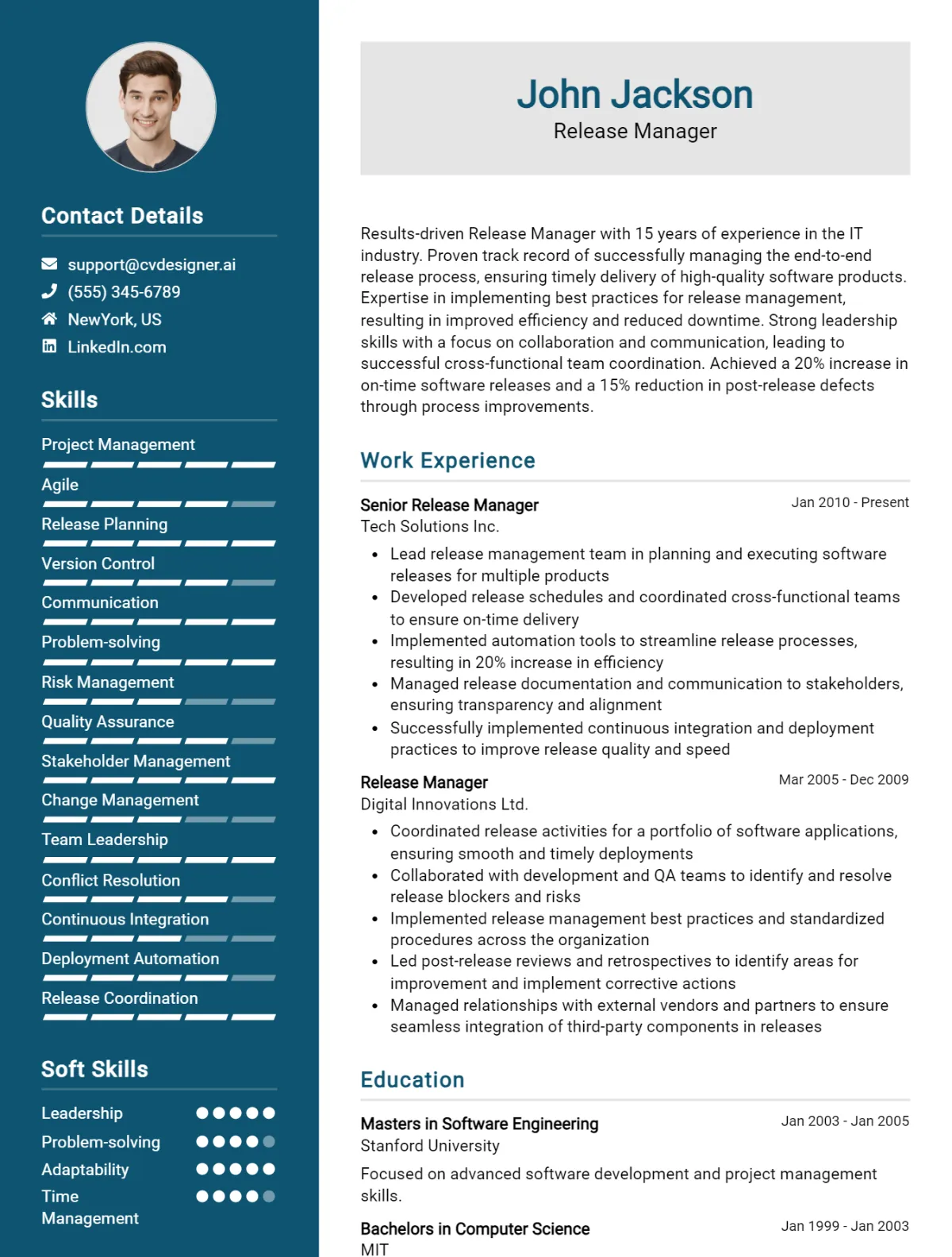 Release Manager CV Example For 2026: Proven Tips & Templates Preview