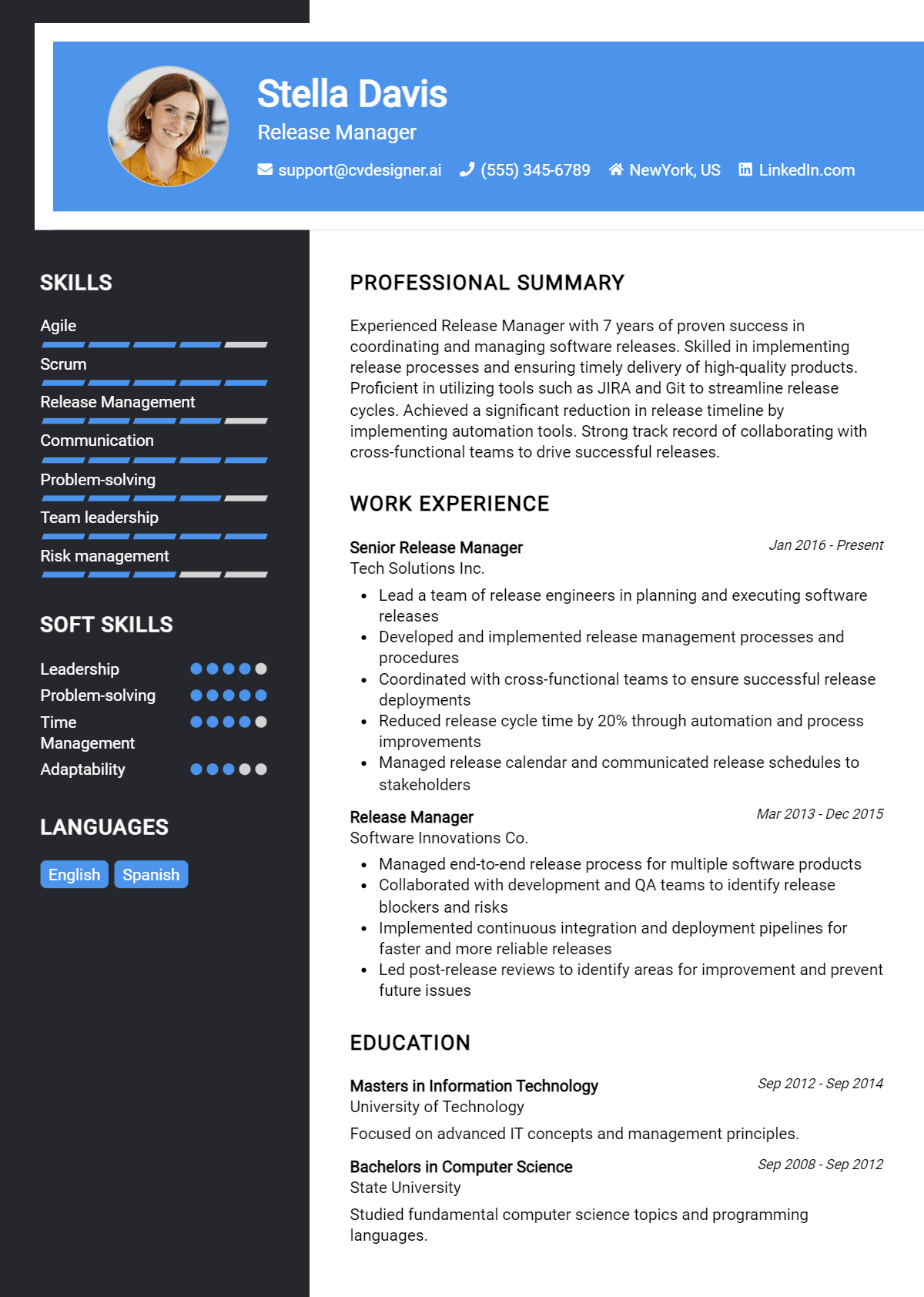 Release Manager Resume Example for 2026: Effective Tips Preview