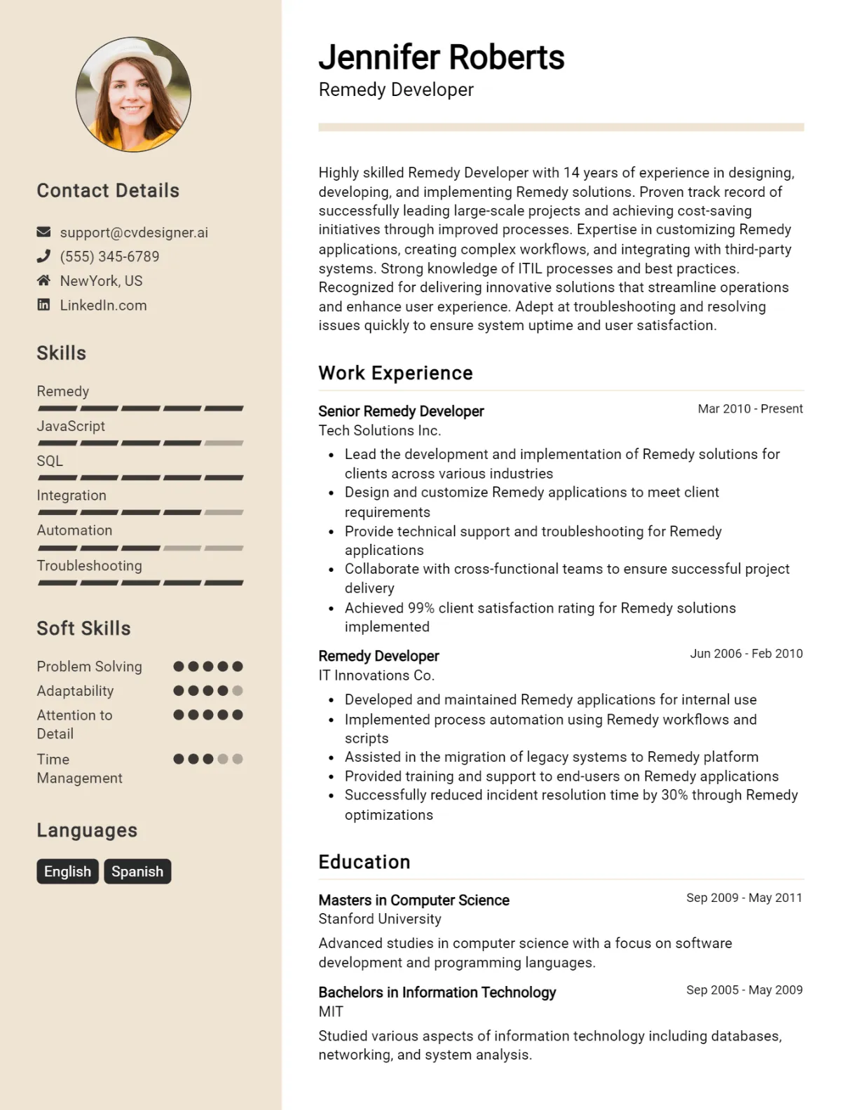 Remedy Developer CV Example For 2026: Tips to Stand Out Preview