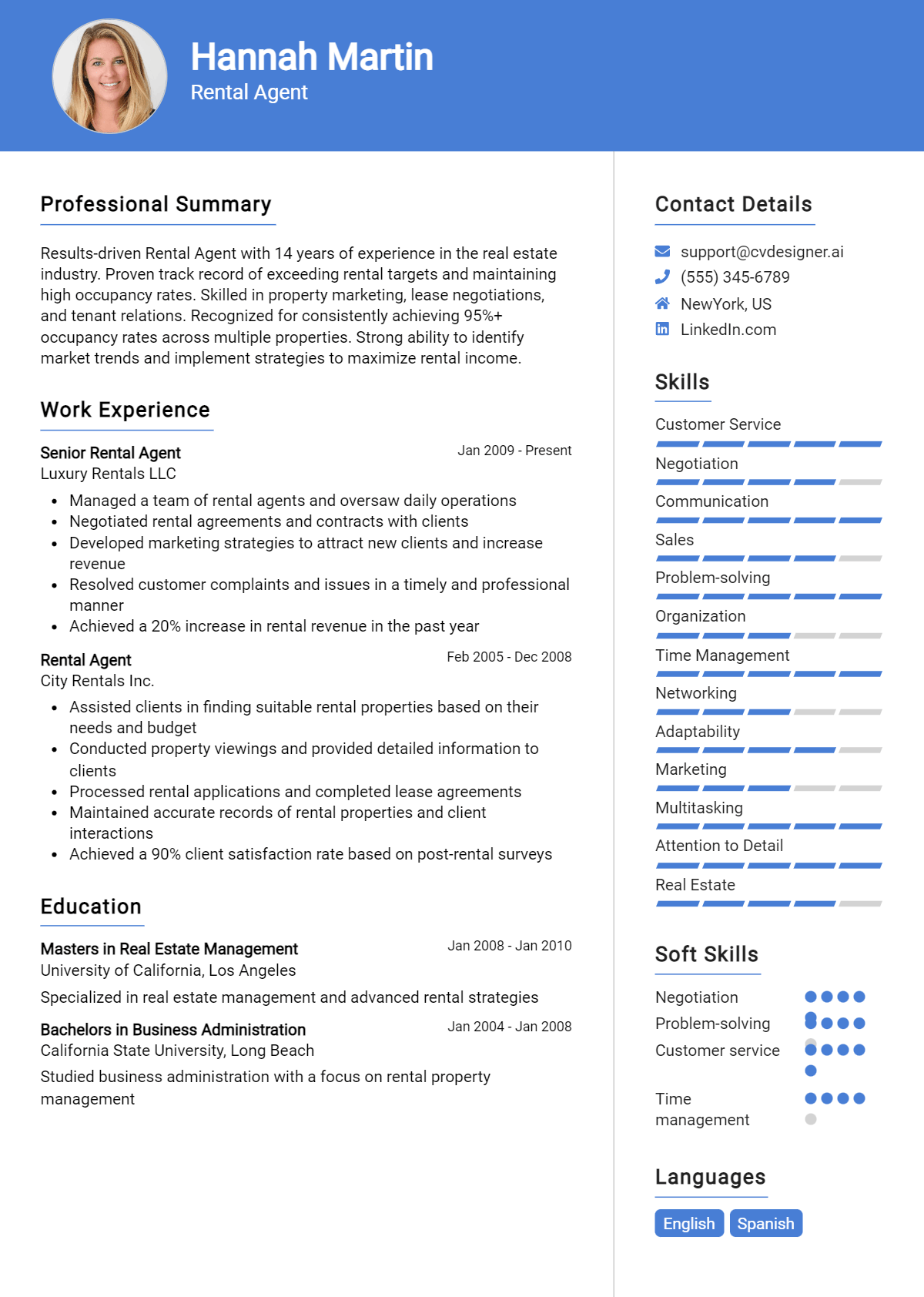 Rental Agent Resume Example for 2026: Strategies & Templates Preview