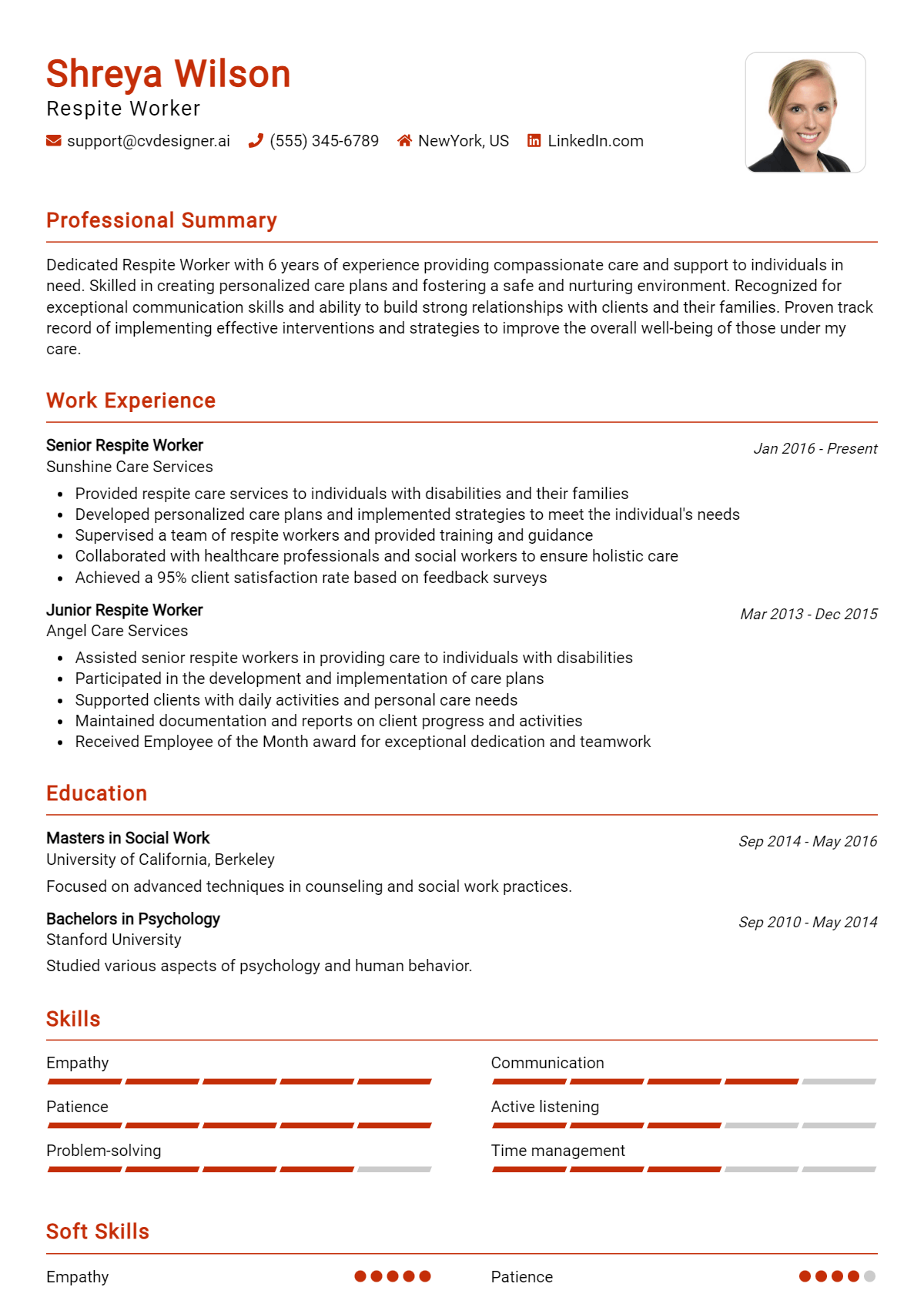 Respite Worker Resume Example for 2026: Best Writing Tips Preview