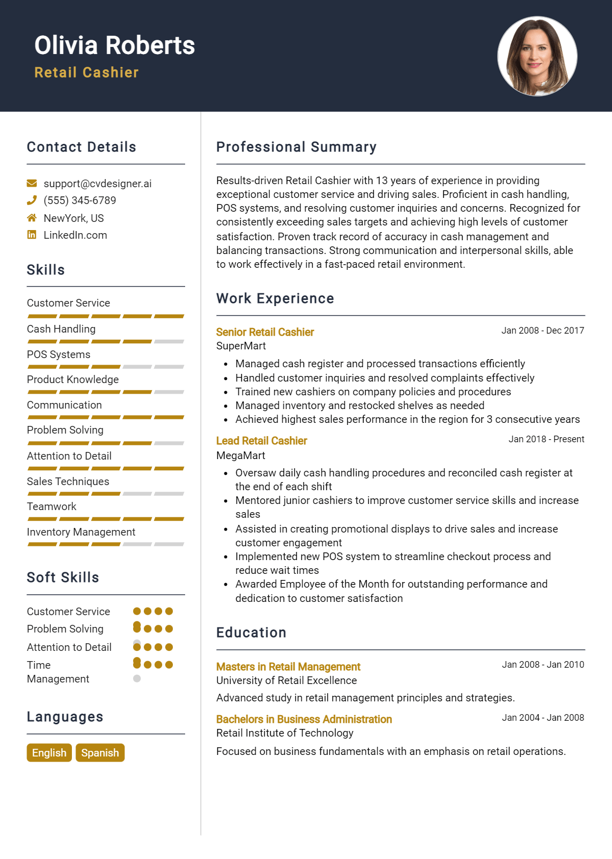 18 Retail Cashier Resume Examples And Templates for 2026 Preview