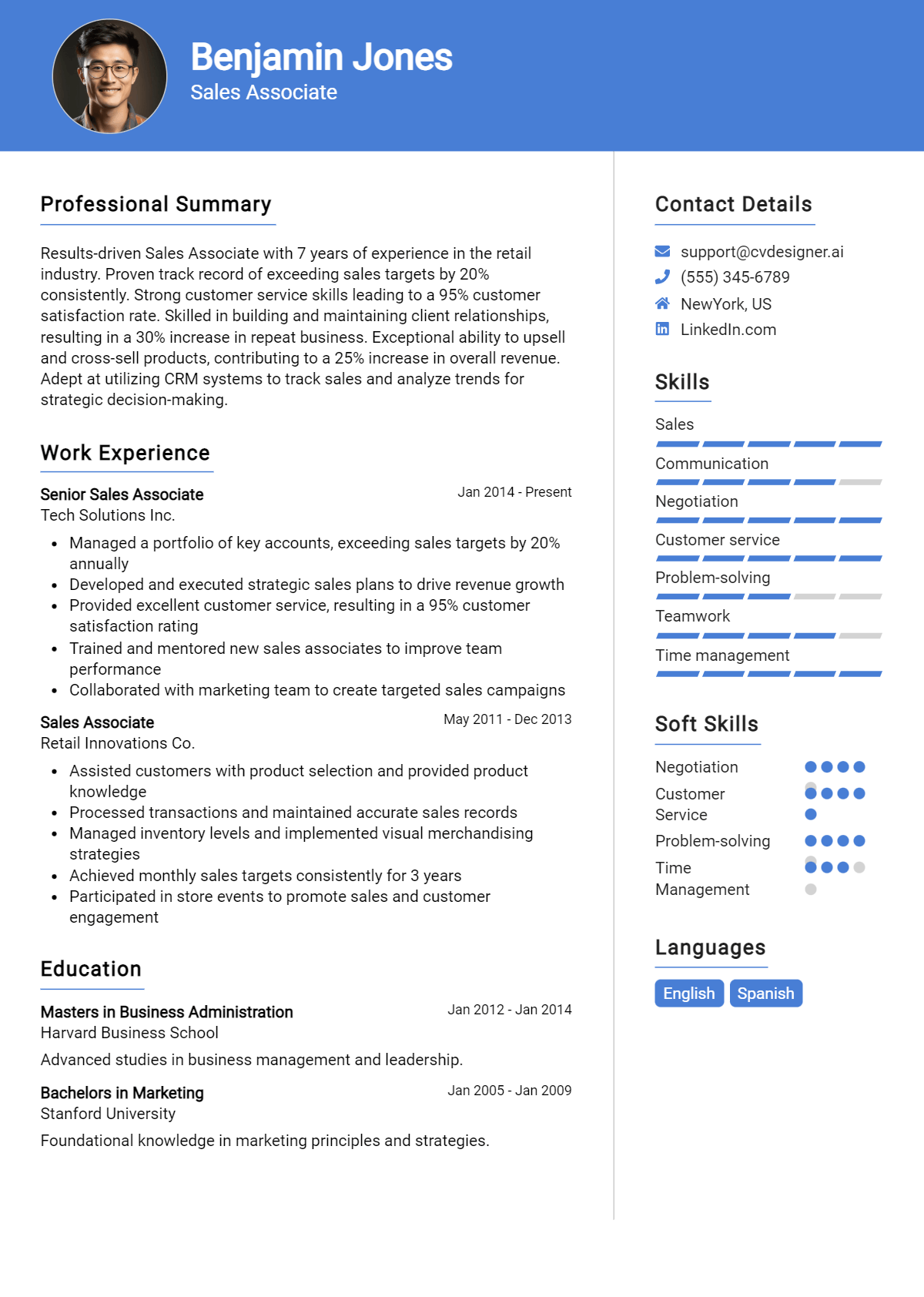 Sales Associate Resume Example for 2026: Proven Tips & Templates Preview