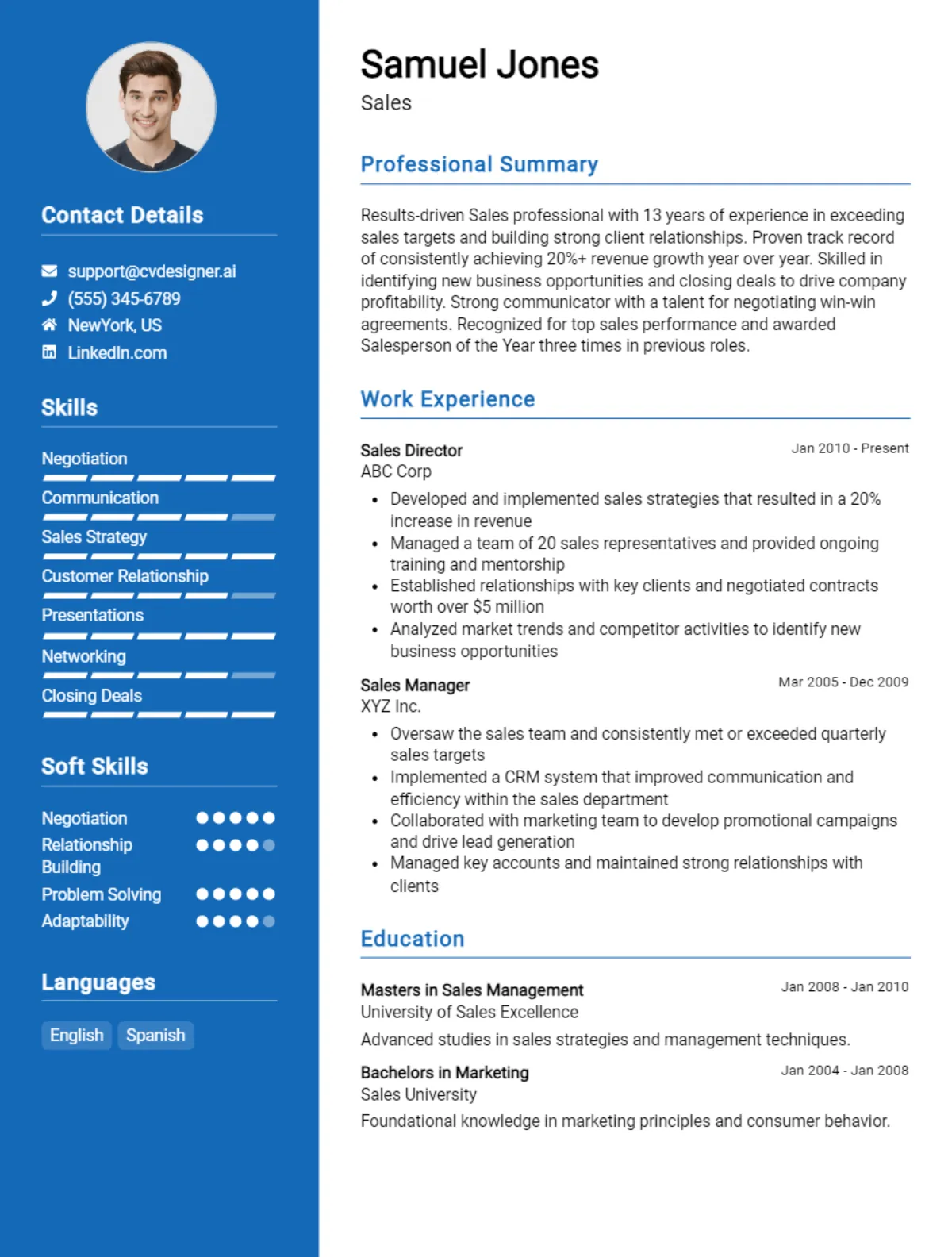 35 Sales CV Examples And Templates For 2026 Preview