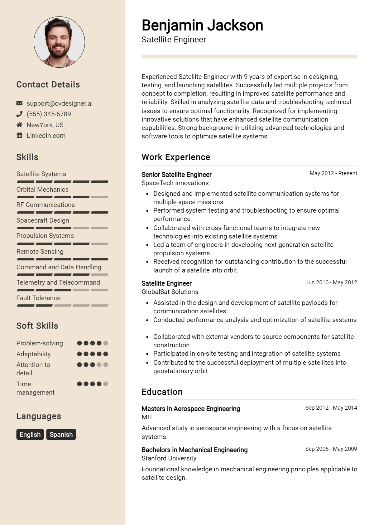 Satellite Engineer Resume Example for 2026: Ultimate Guide Preview