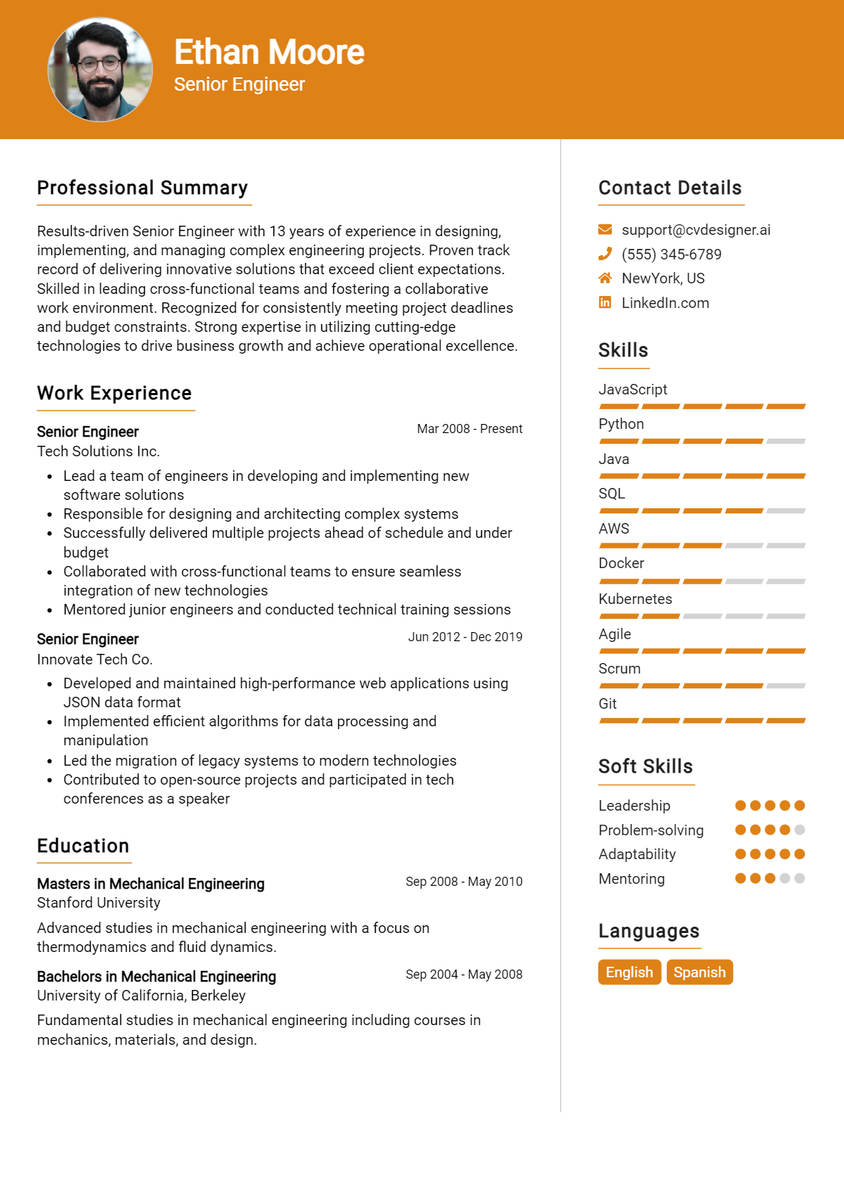 Senior Engineer Resume Example for 2026: Strategies & Templates Preview