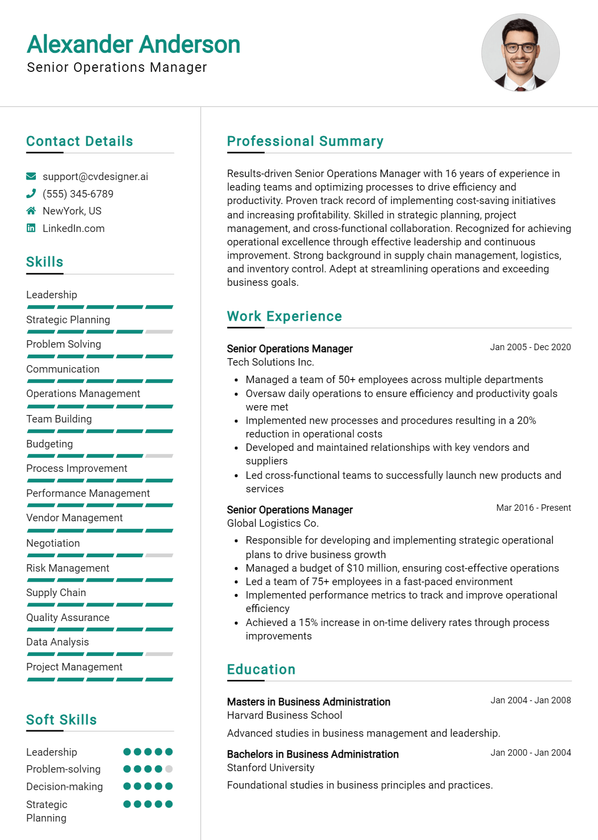 16 Senior Operations Manager Resume Examples for 2026: Best Writing Tips Preview