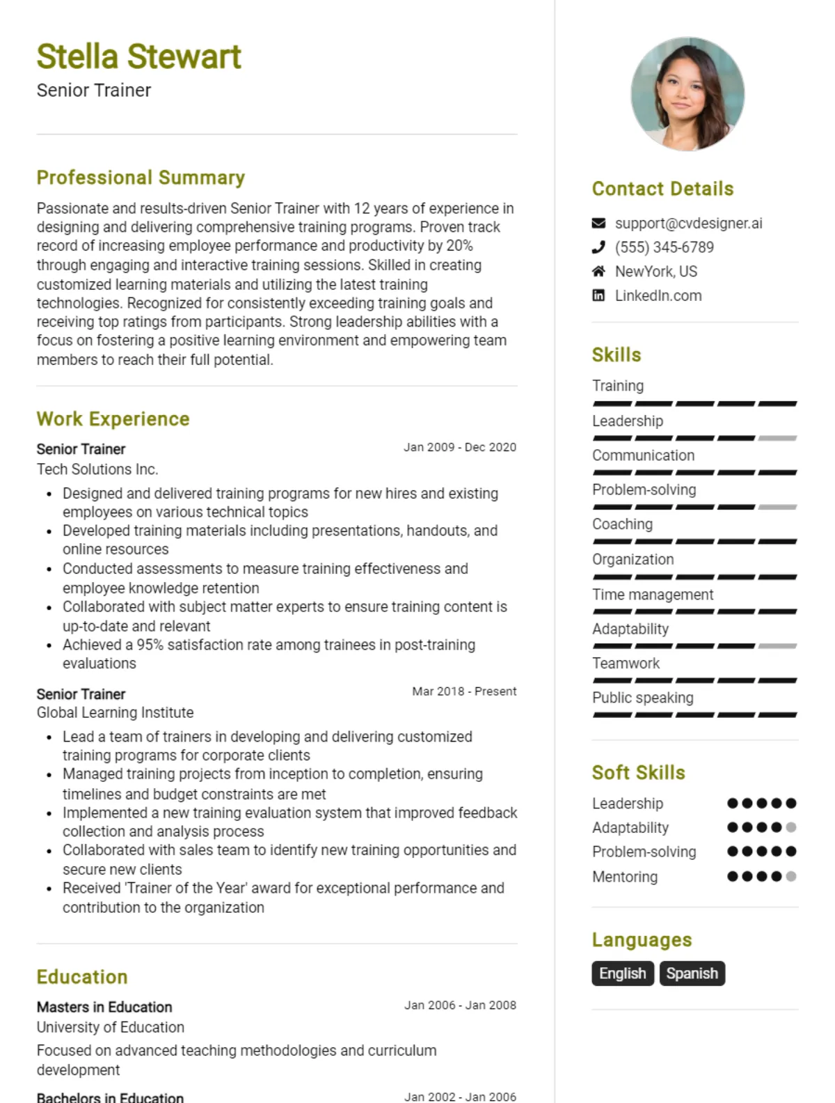 12 Trainer CV Examples And Free Templates For 2026 Preview