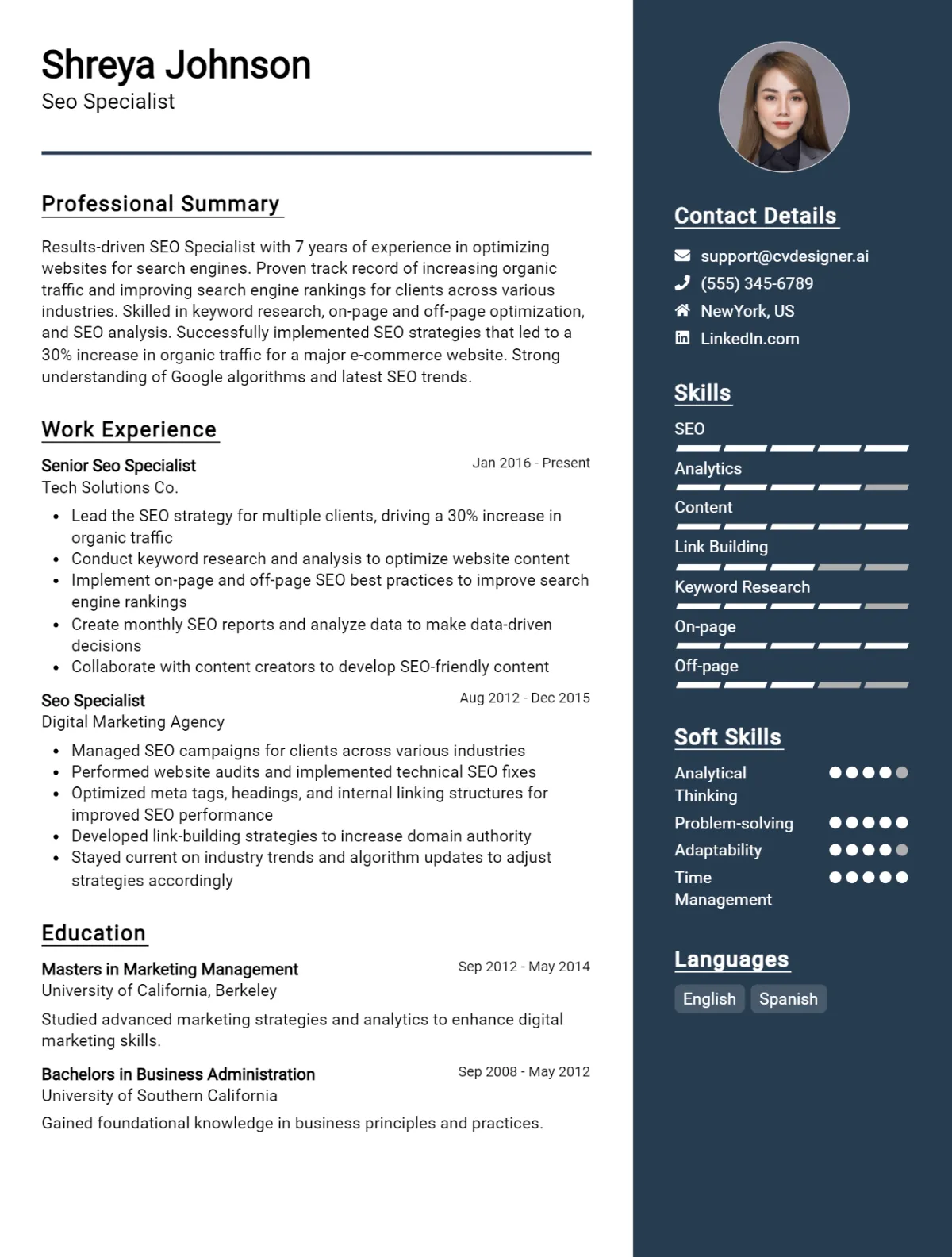 SEO Specialist CV Example For 2026: Effective CV Writing Tips Preview