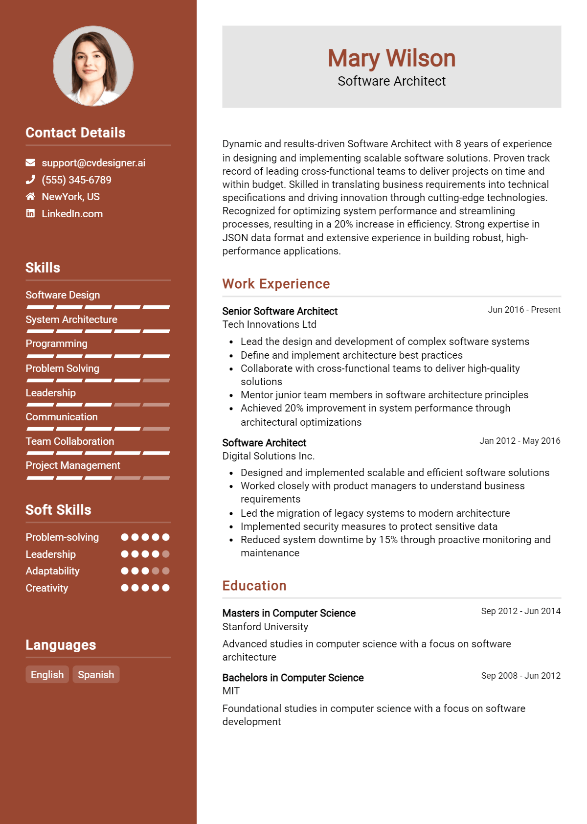 16 Software Architect Resume Examples And Templates for 2026 Preview