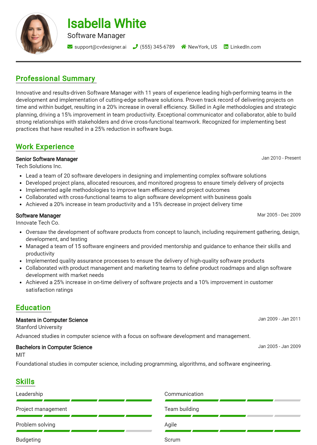 26 Software Manager Resume Examples for 2026: Tips & Templates Preview