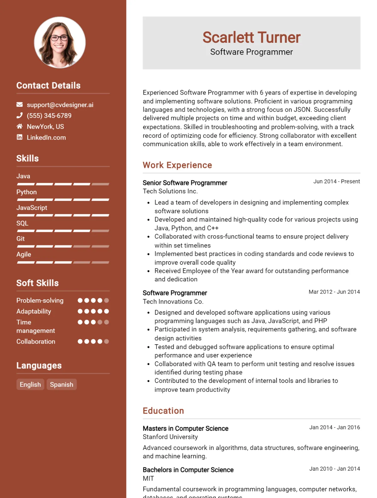Software Programmer CV Example For 2026: How to Craft a Winning CV Preview