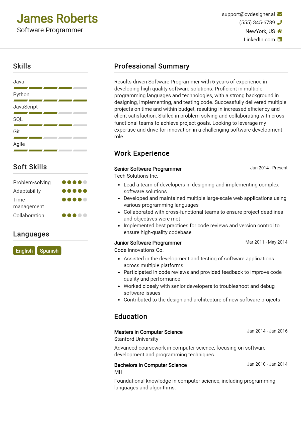 15 Software Programmer Resume Examples And Templates for 2026 Preview