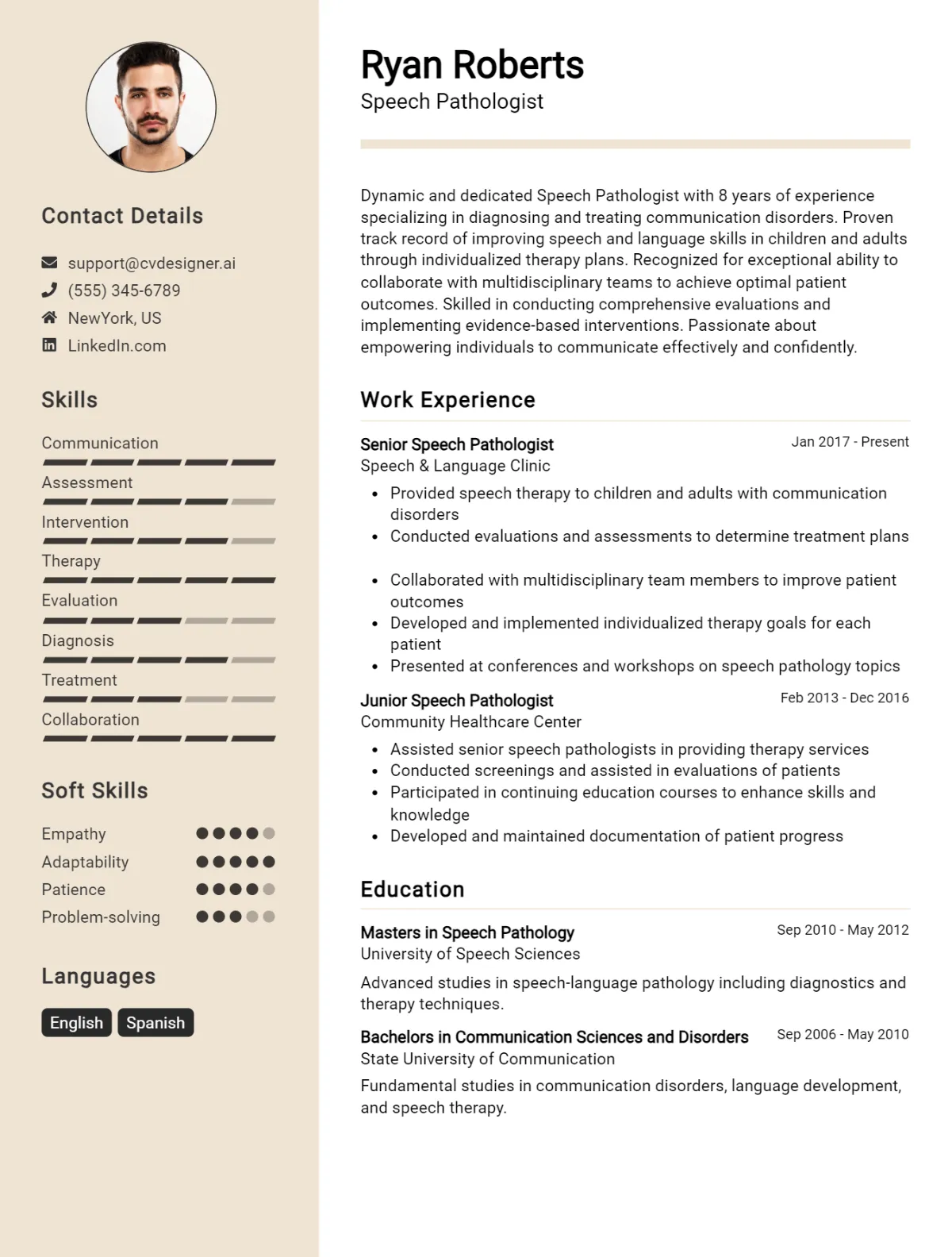 Speech Pathologist CV Example For 2026: Best Tips & Templates Preview