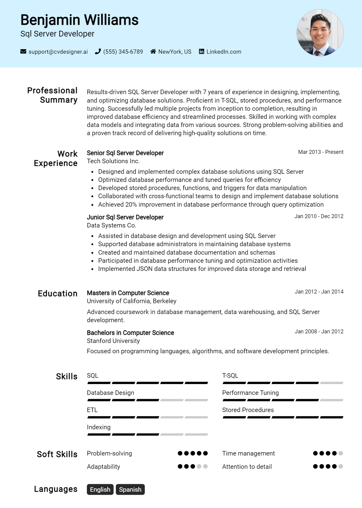 5 SQL Server Developer Resume Examples for 2026: Expert Tips Preview