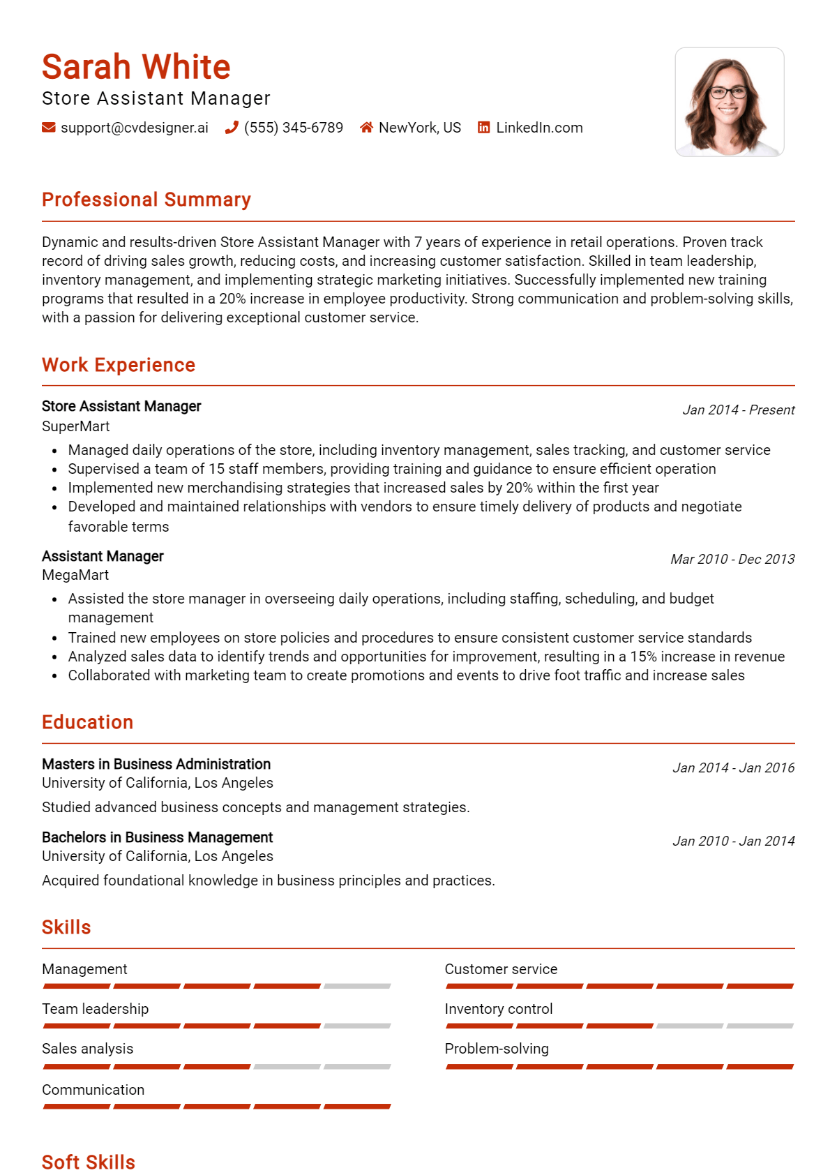 Store Assistant Manager Resume Example for 2026: Proven Tips & Templates Preview